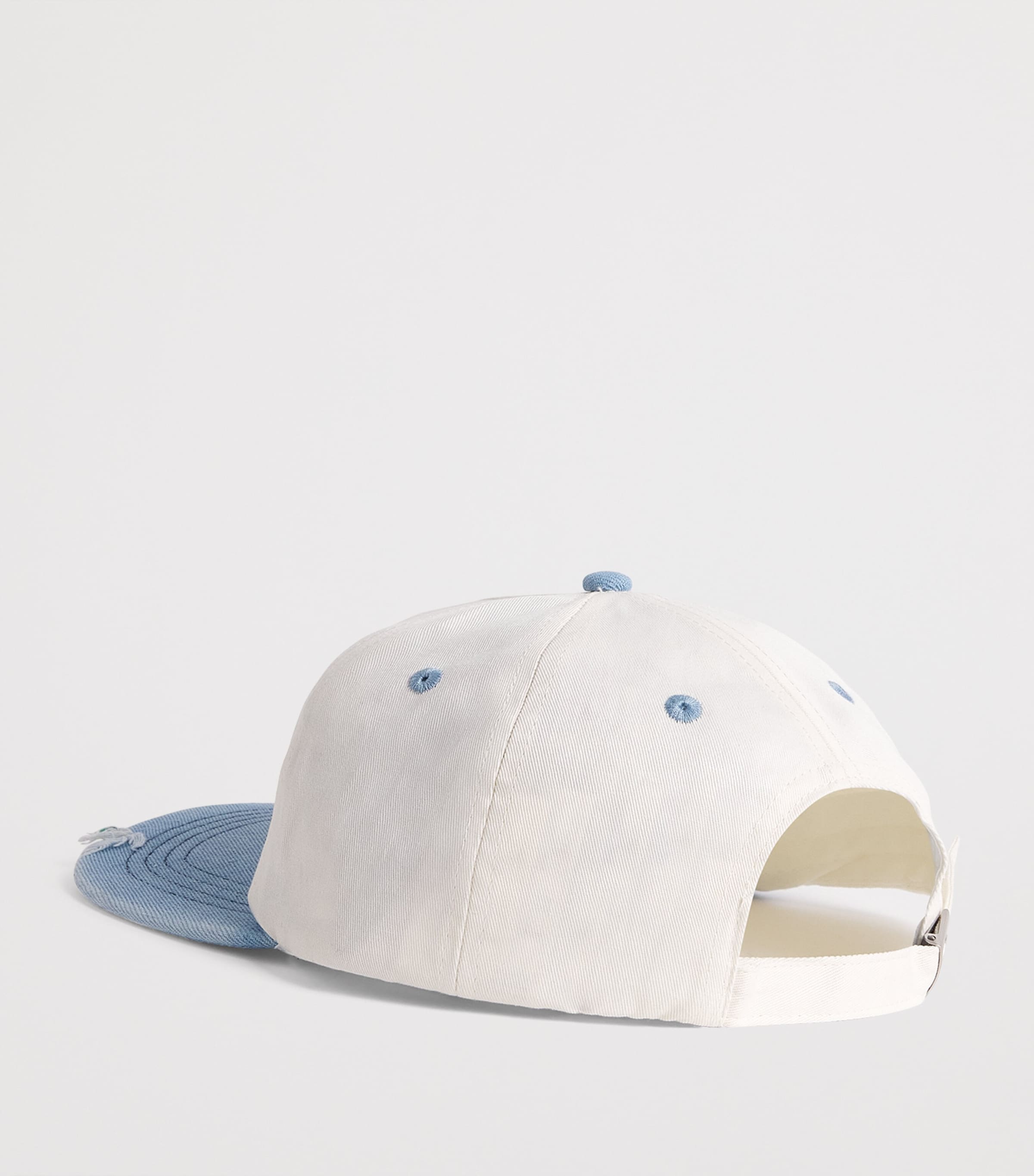 Picante Peaks Crew Cap Ivory / Light Blue Image 3