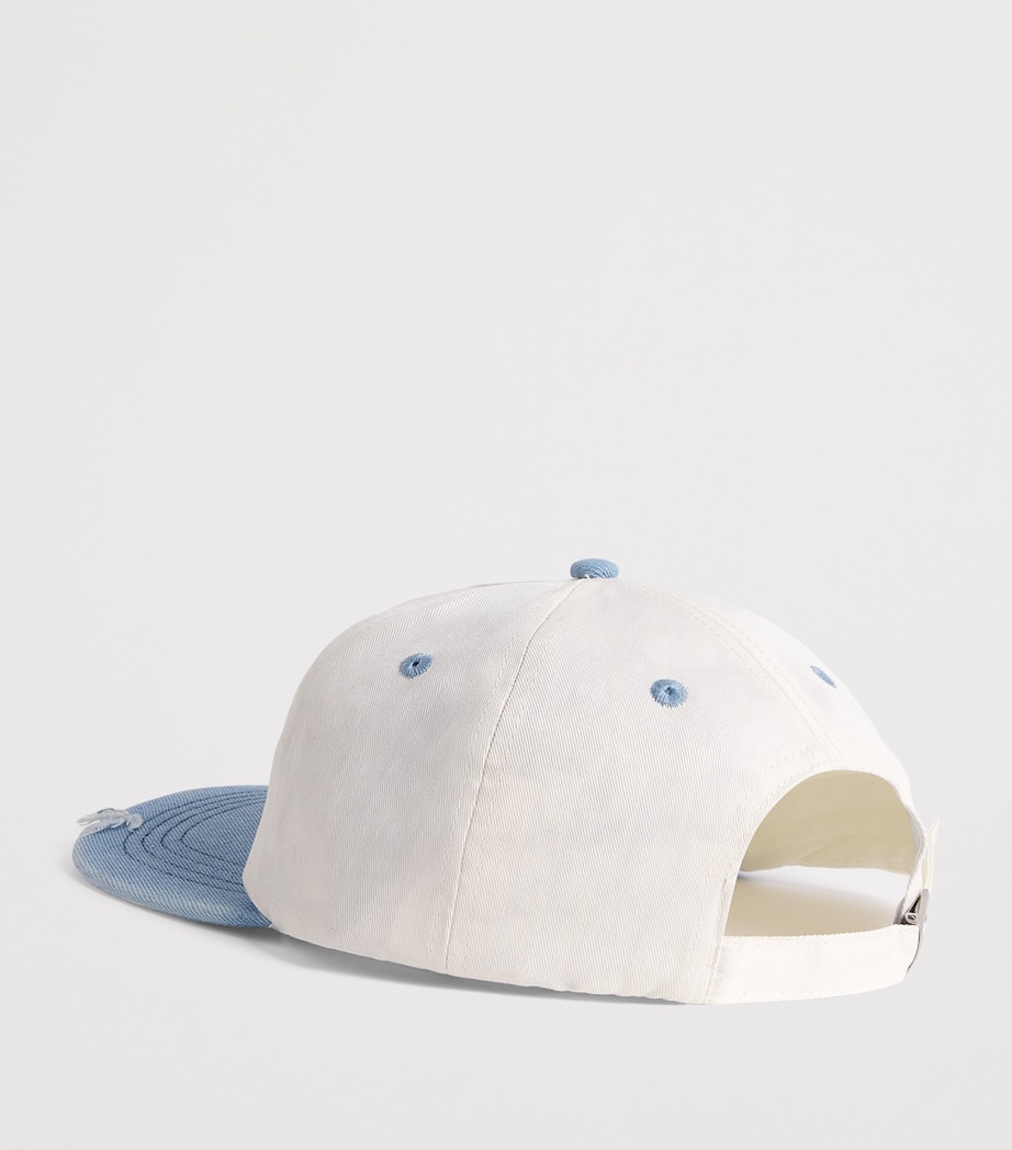 Picante Peaks Crew Cap Ivory / Light Blue Image 3
