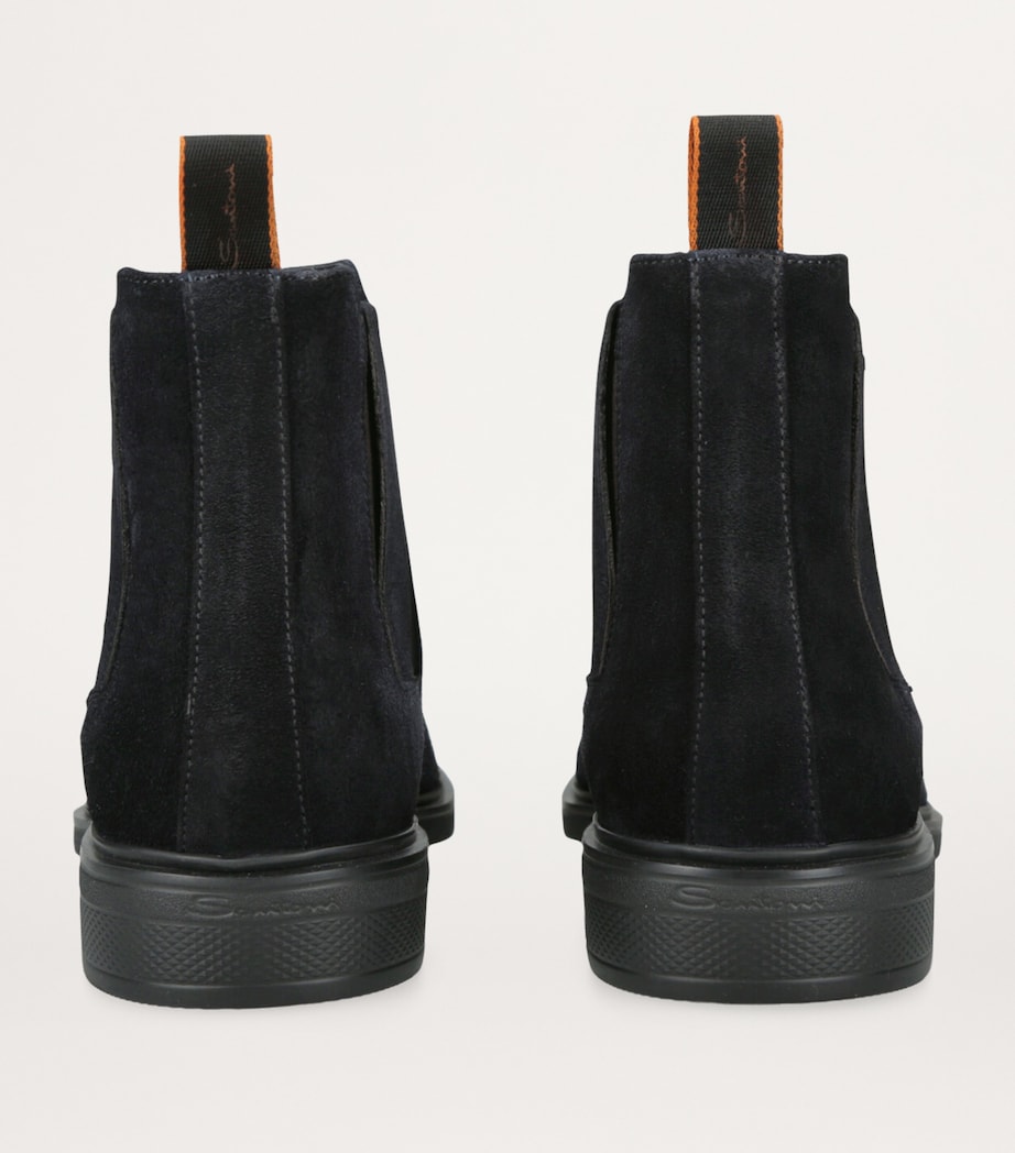 Suede Chelsea Boots NAVY Image 2