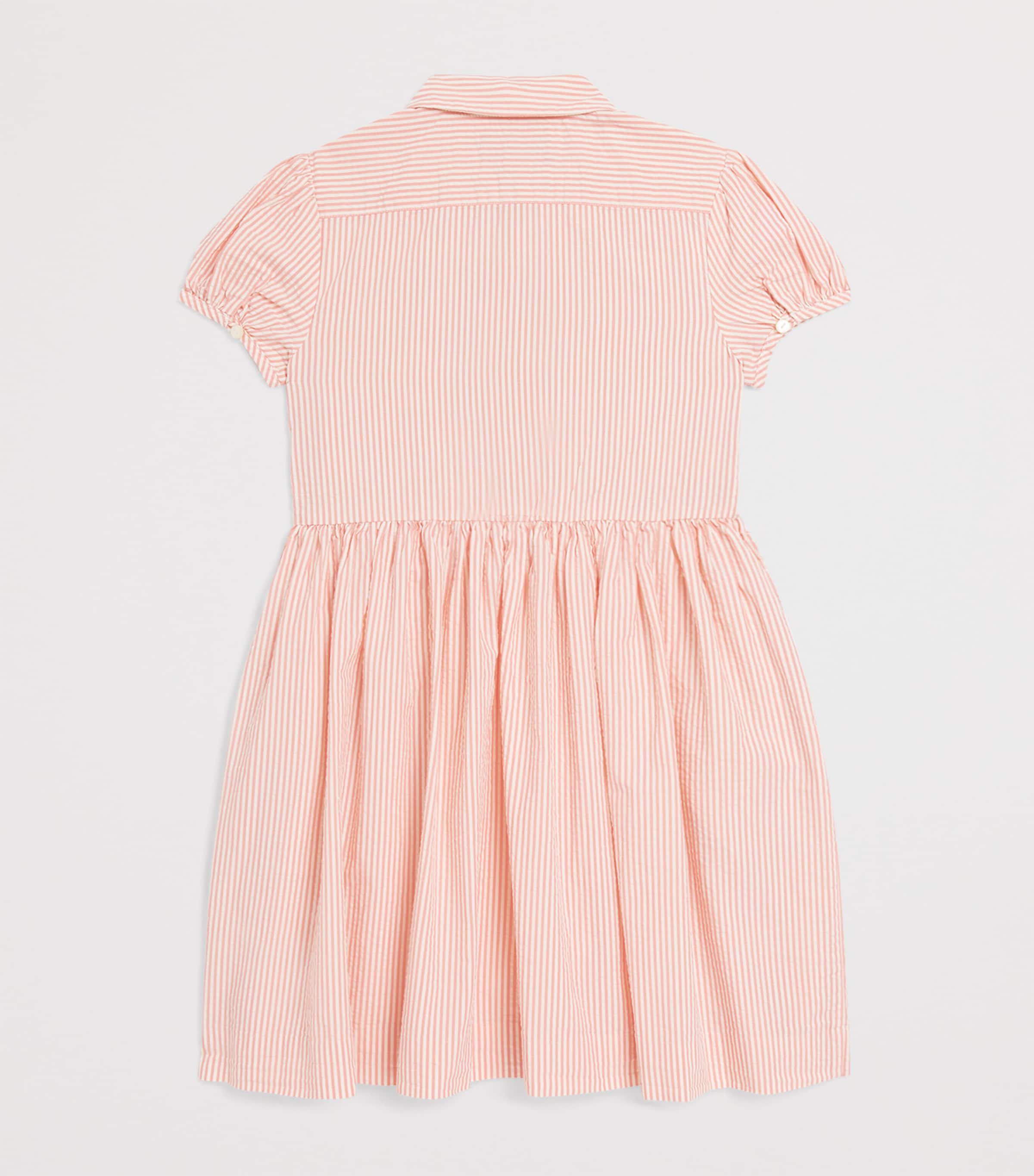 Ralph Lauren Kids Stripe Seersucker Dress (2-7 Years) Red/crm Image 2