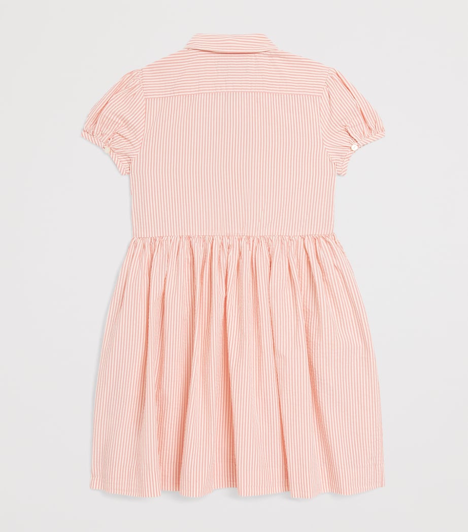 Ralph Lauren Kids Stripe Seersucker Dress (2-7 Years) Red/crm Image 2