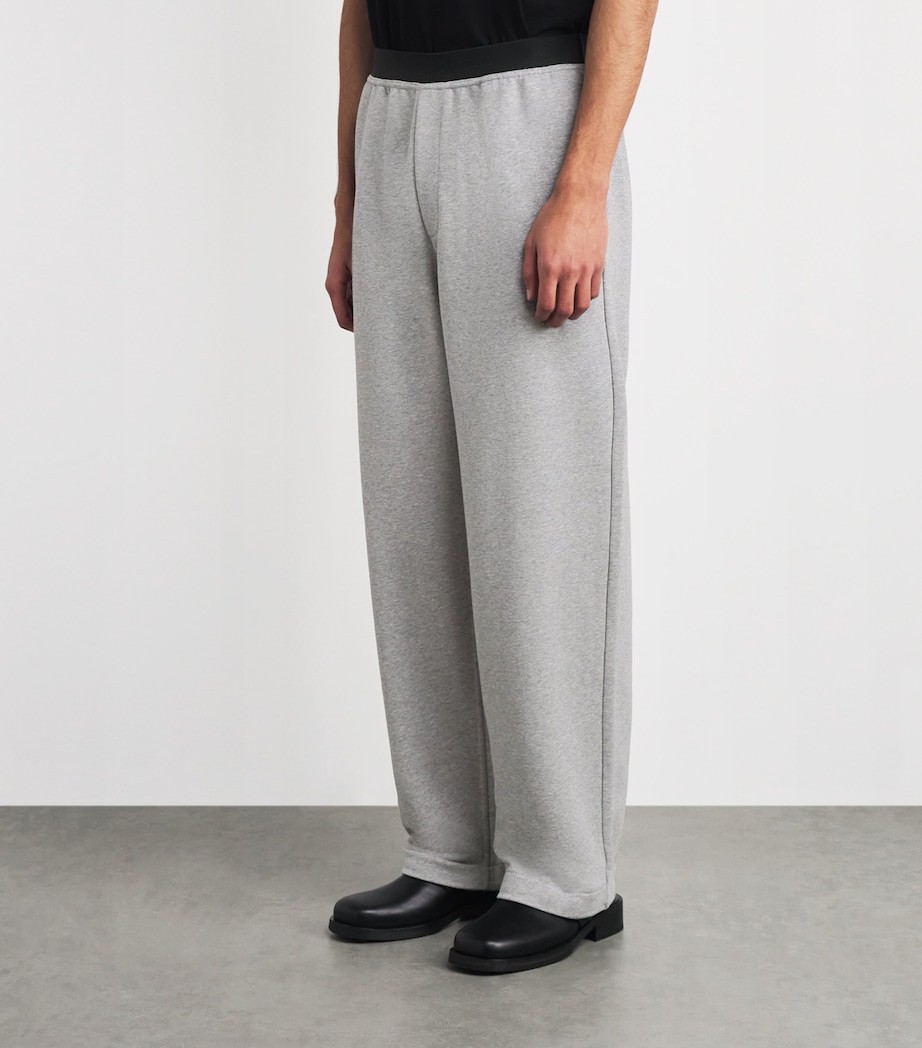 MM6 Maison Margiela Mens Cotton-Blend Wide-Leg Sweatpants Image 4