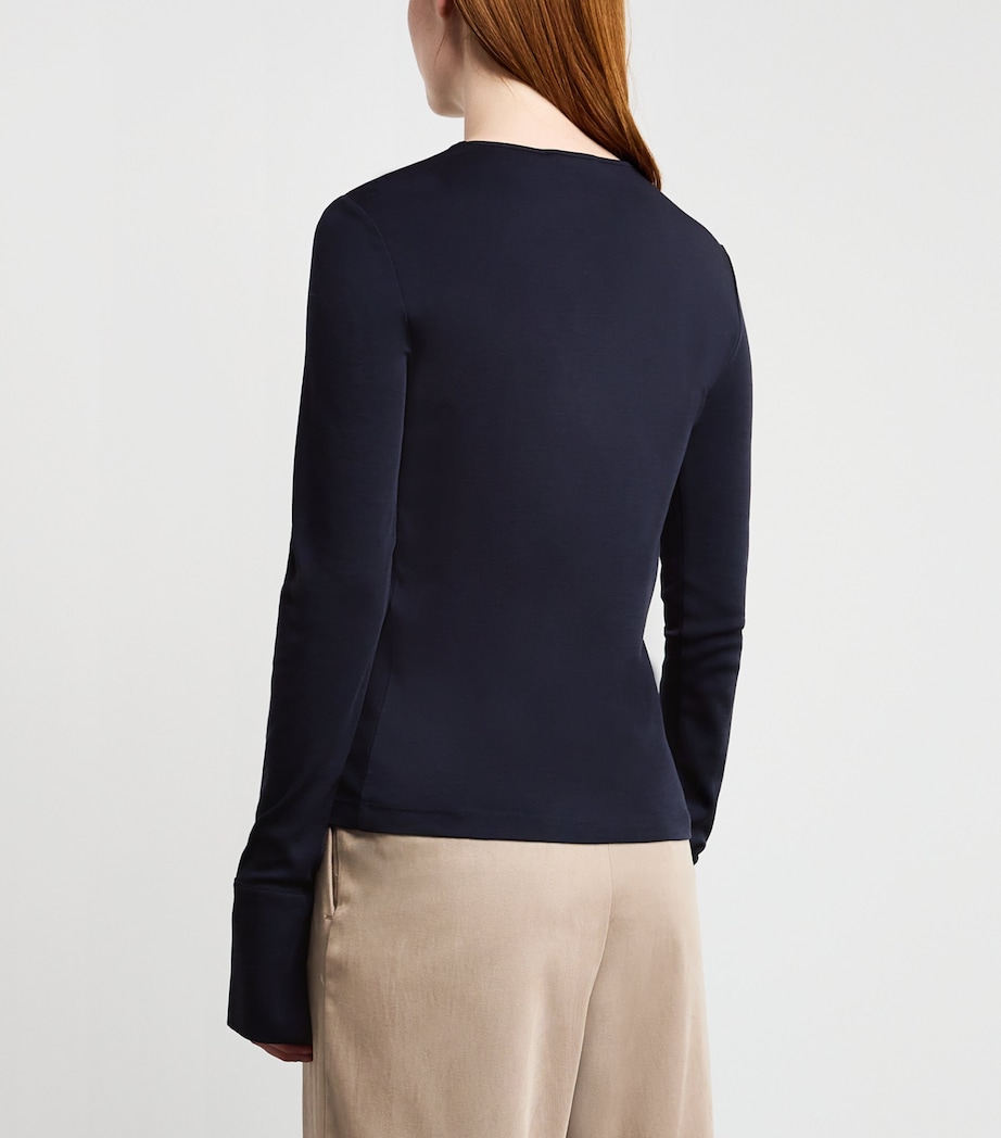 Wool Long-Sleeve T-Shirt ULTRAMARINE Image 4