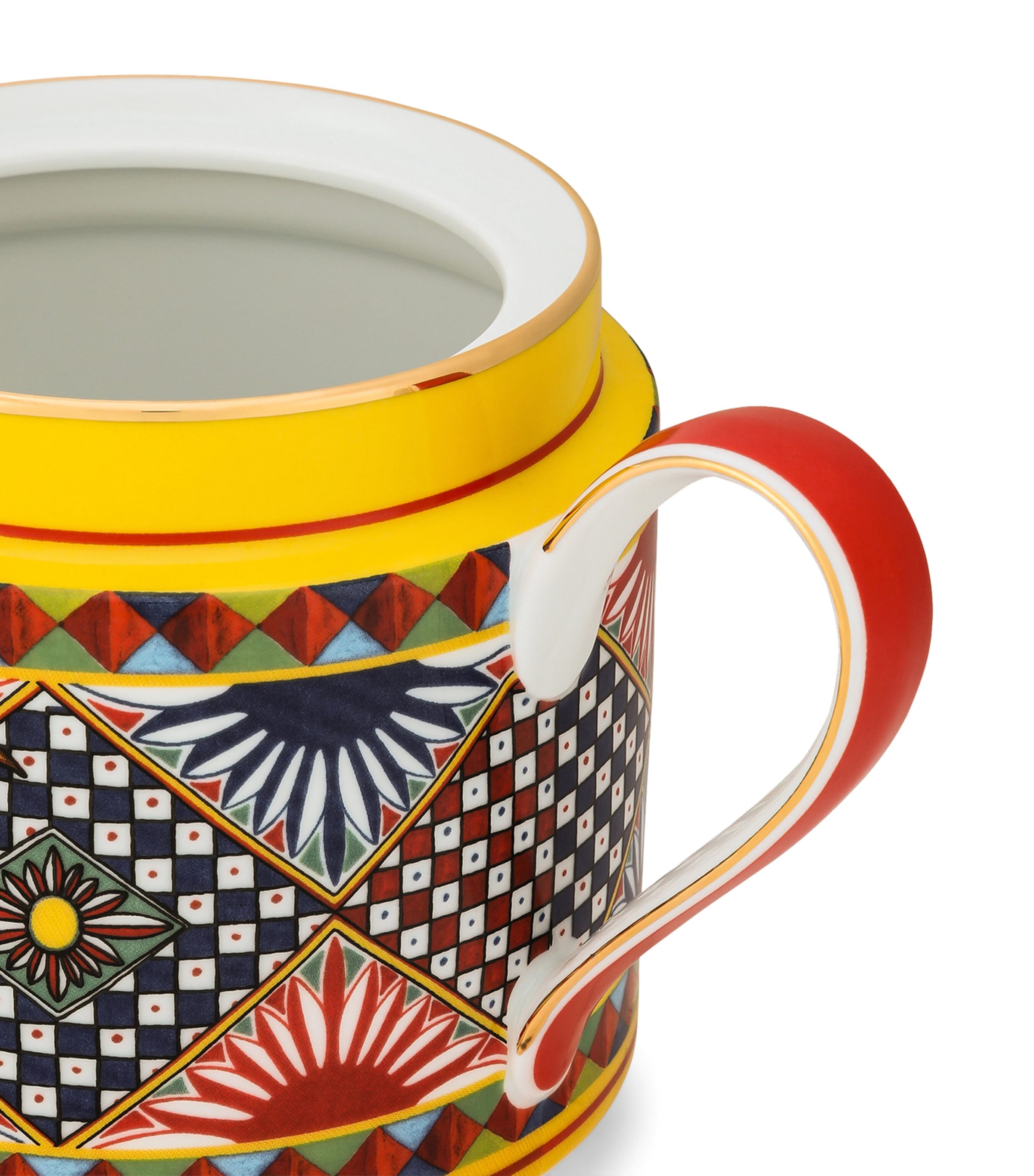 Porcelain Carretto Teapot UC037-ARANCIO/BLU/AC Image 5