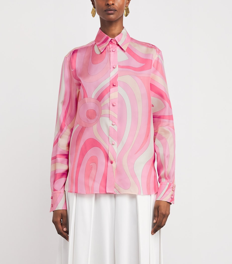 Silk Printed Blouse 028 ROSA Image 3