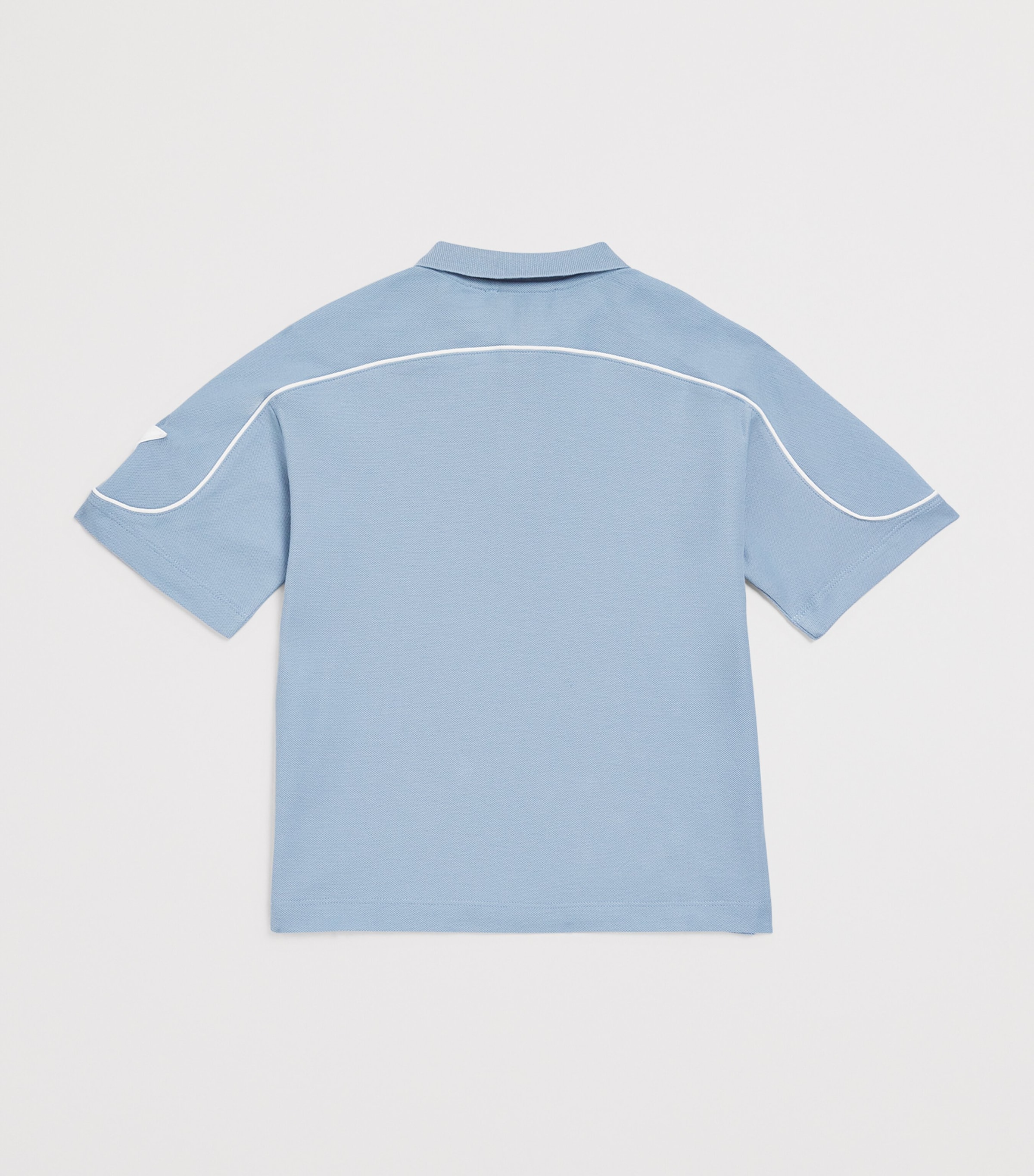 Cotton Polo Shirt (4-16 Years) SOFT CHAMBRAY Image 2