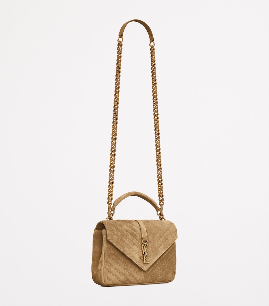 Medium Suede Collège Top-Handle Bag 3194 Image 7