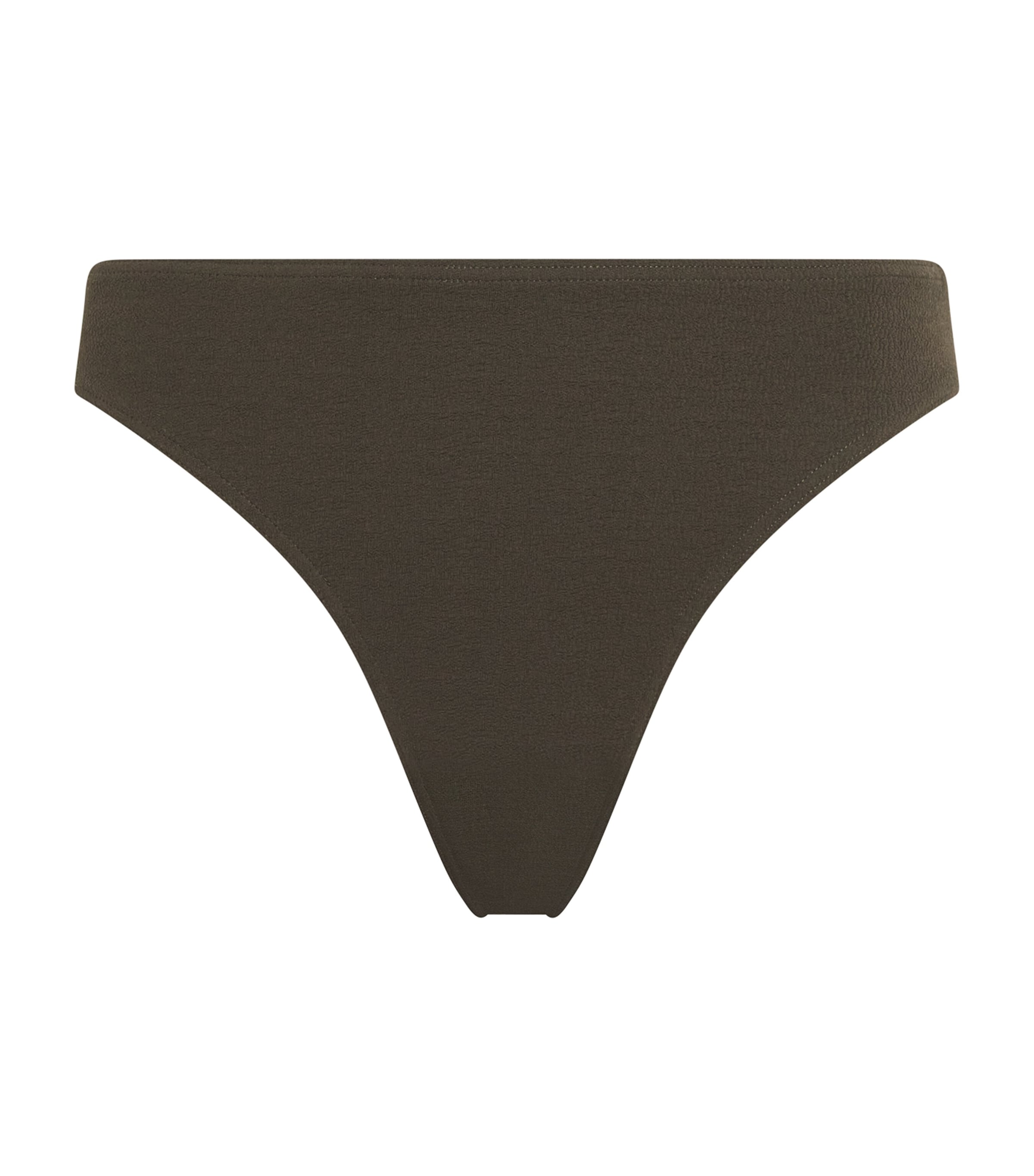 Matteau The Nineties Stretch Recycled-crepe Bikini Briefs In Green