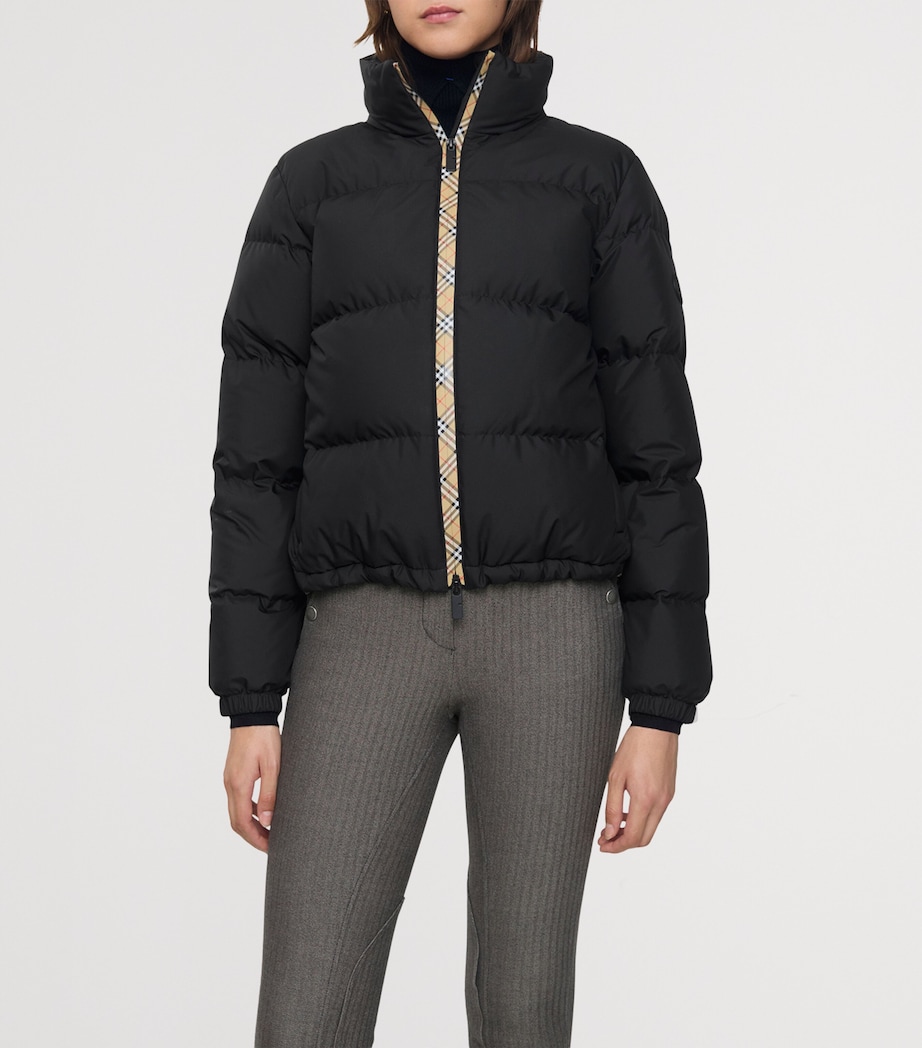 Checker-Tape Ambleside Puffer Jacket BLACK Image 2