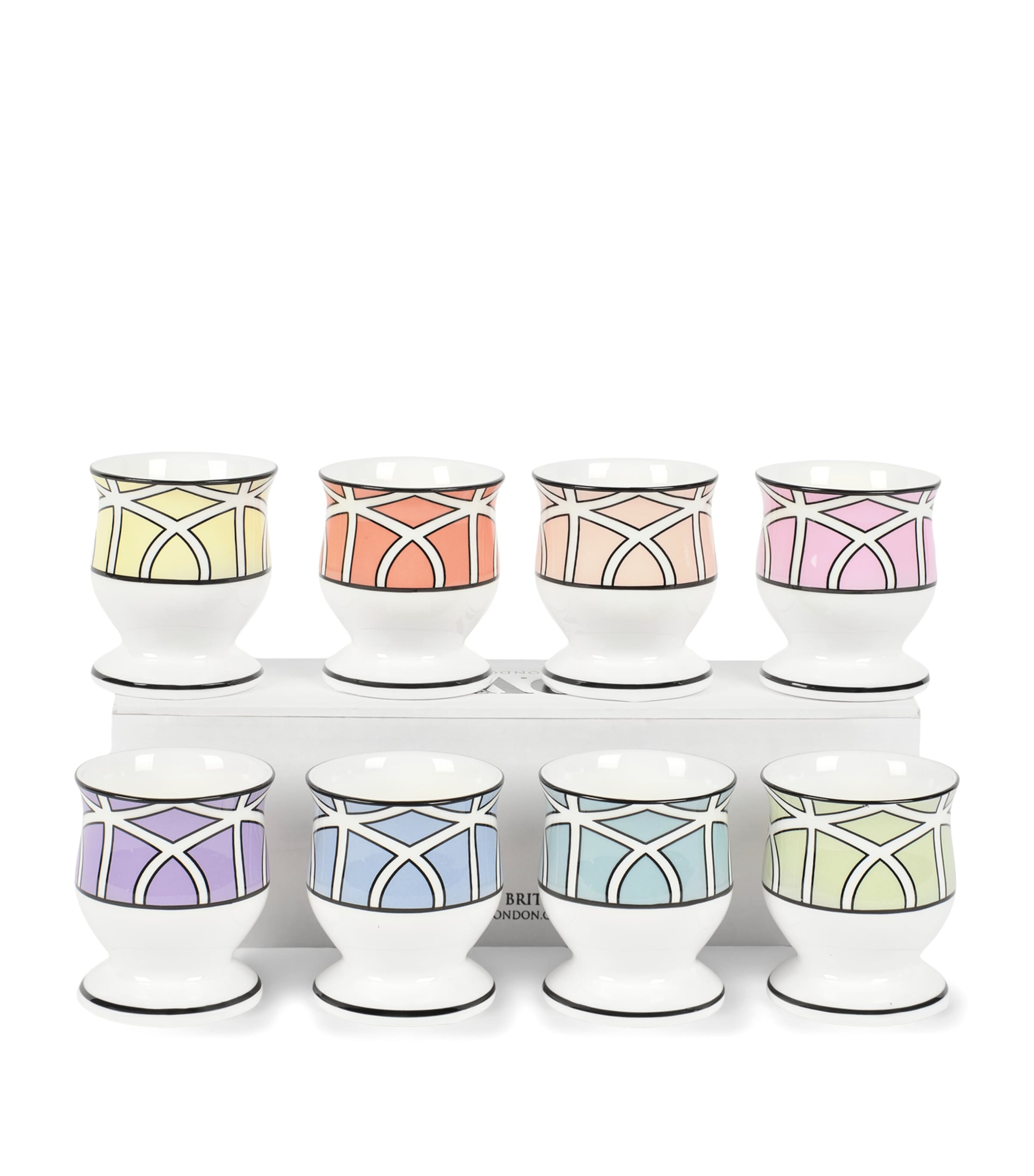 O.W.London Bone China Loop Ombré Egg Cups (Set of 4) Ombre Image 3