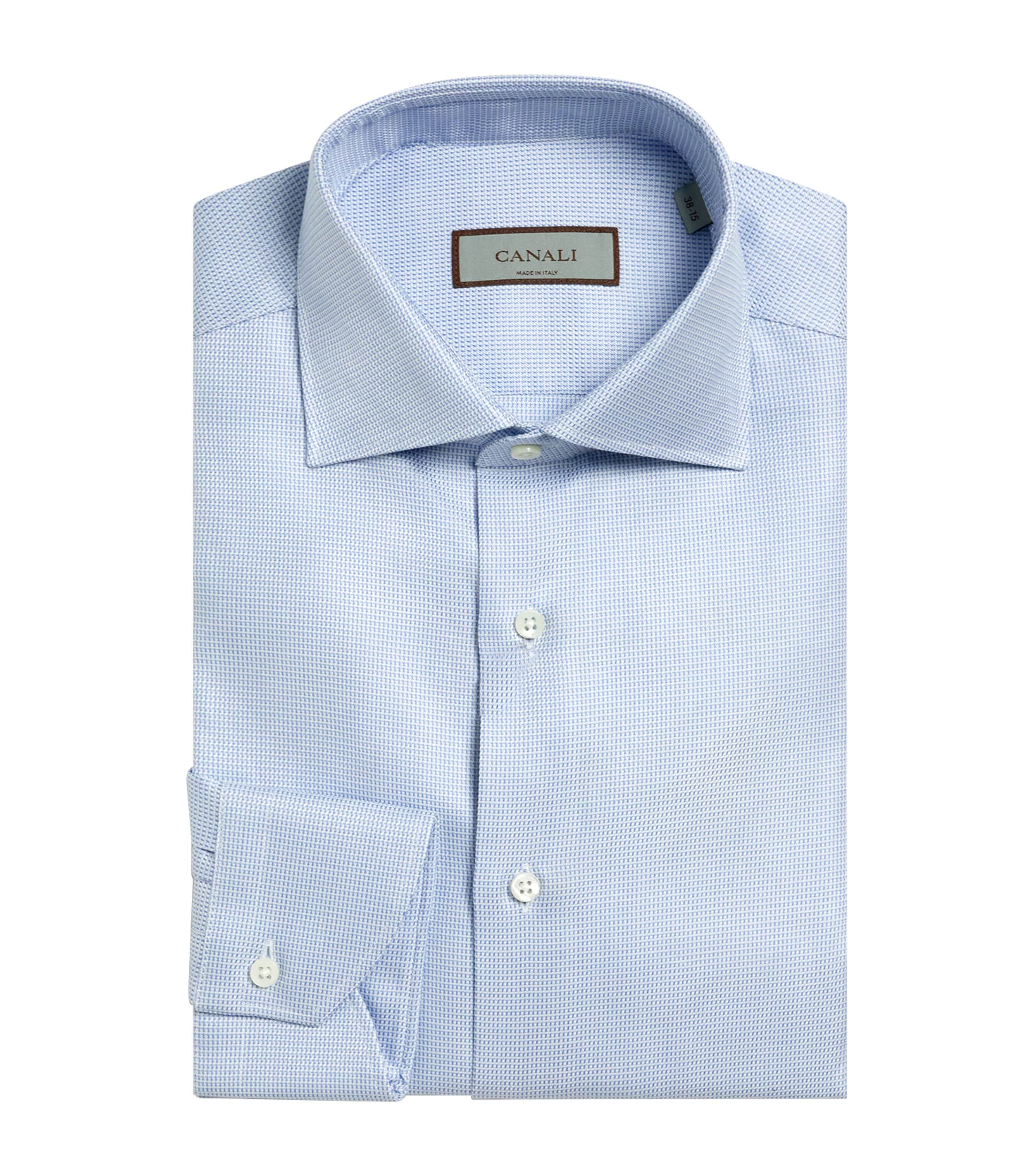 Canali Cotton Shirt In Blue