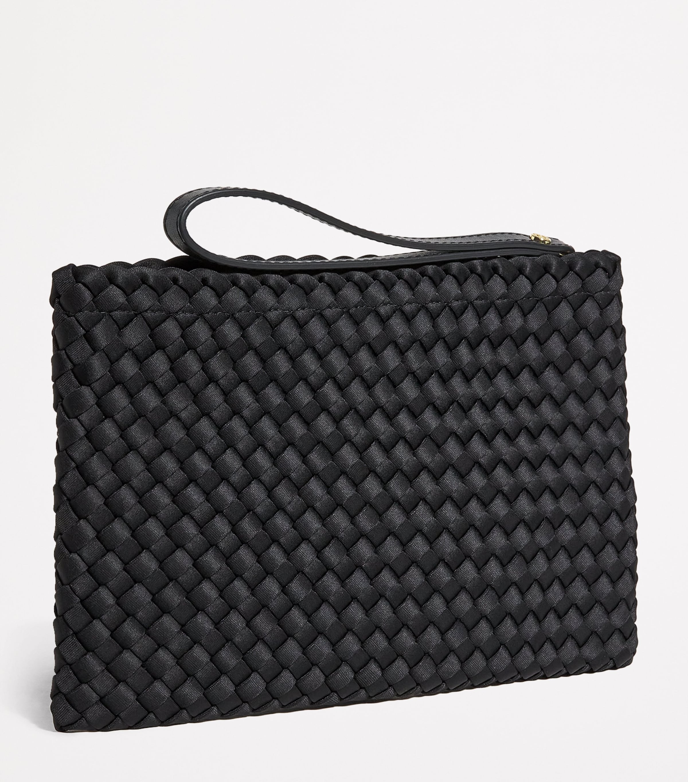 Harrods Neoprene Woven Pouch Black Image 3