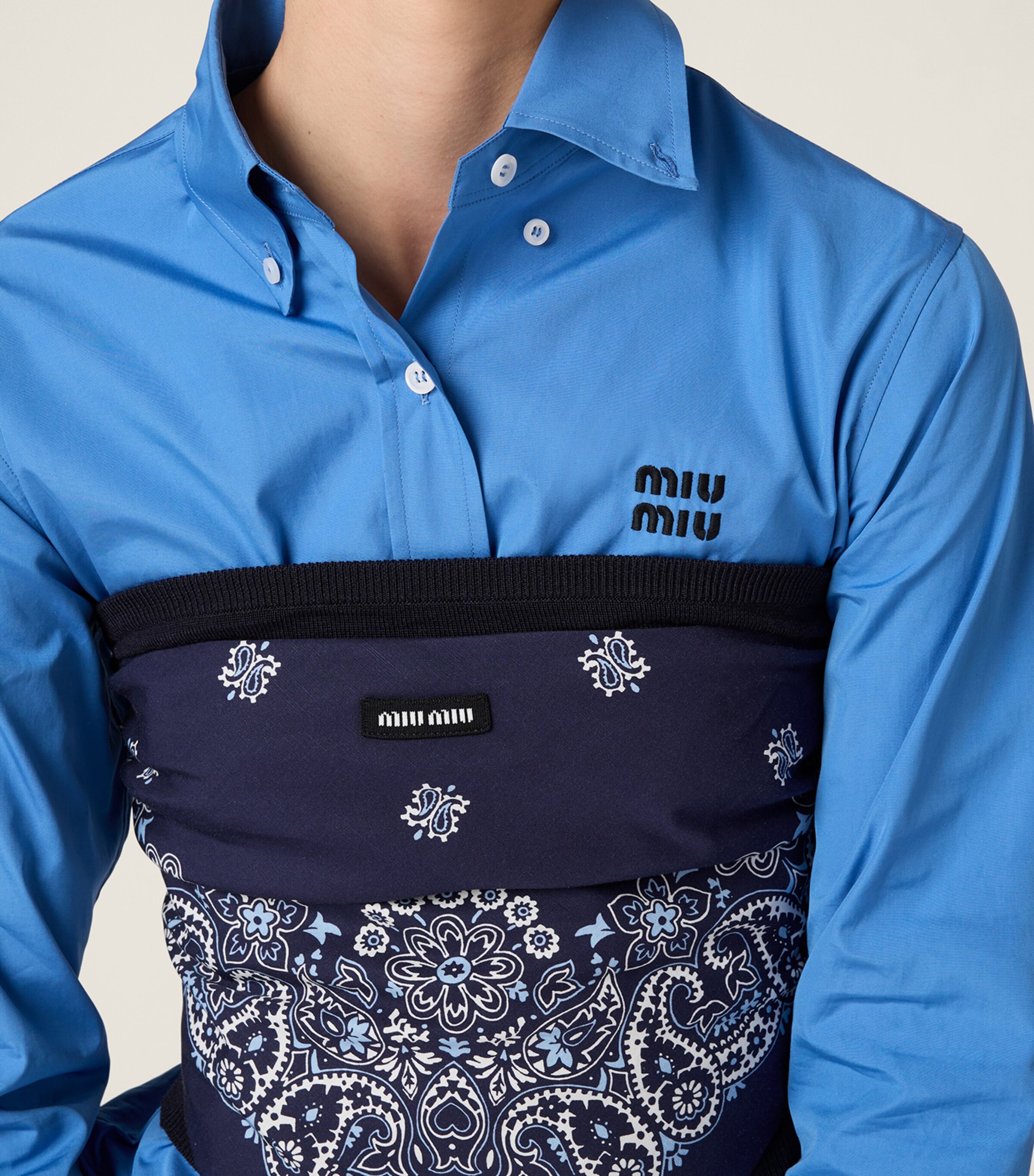 Cotton Poplin Logo Shirt F0237 Image 5