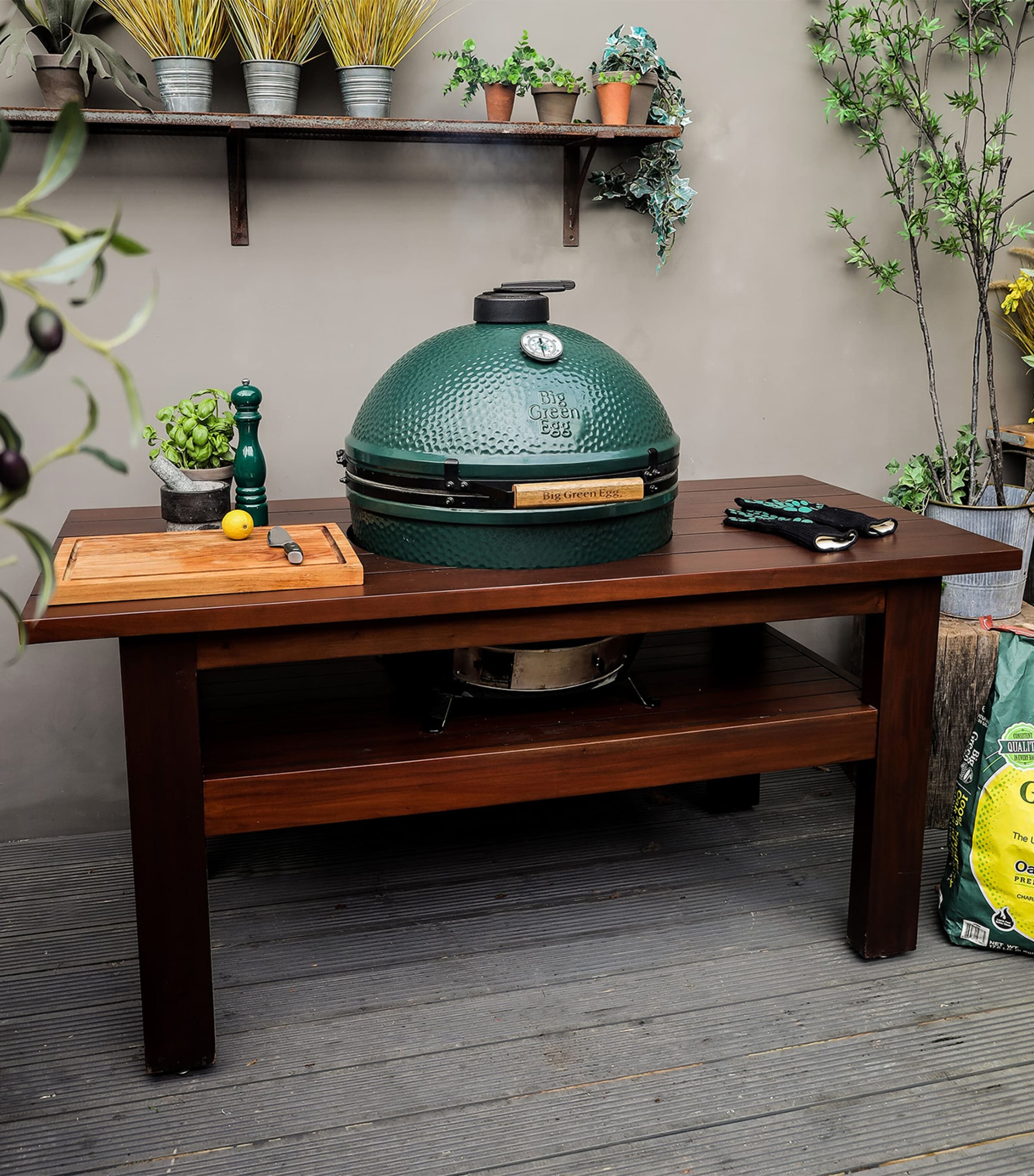 Extra Large Mahogany Egg Table Nest MAHOGANY Image 3