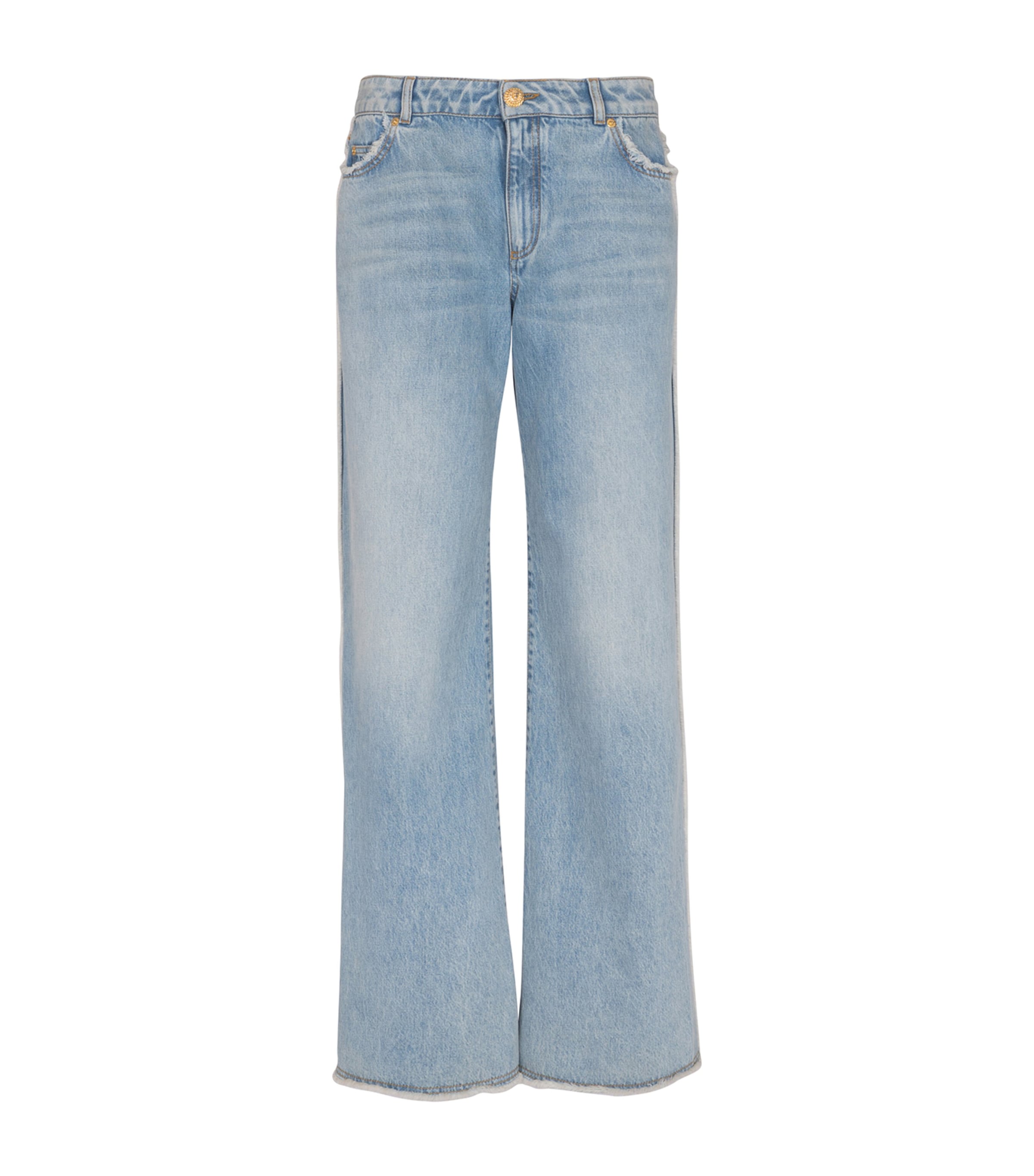 Balmain Straight Jeans In Blue