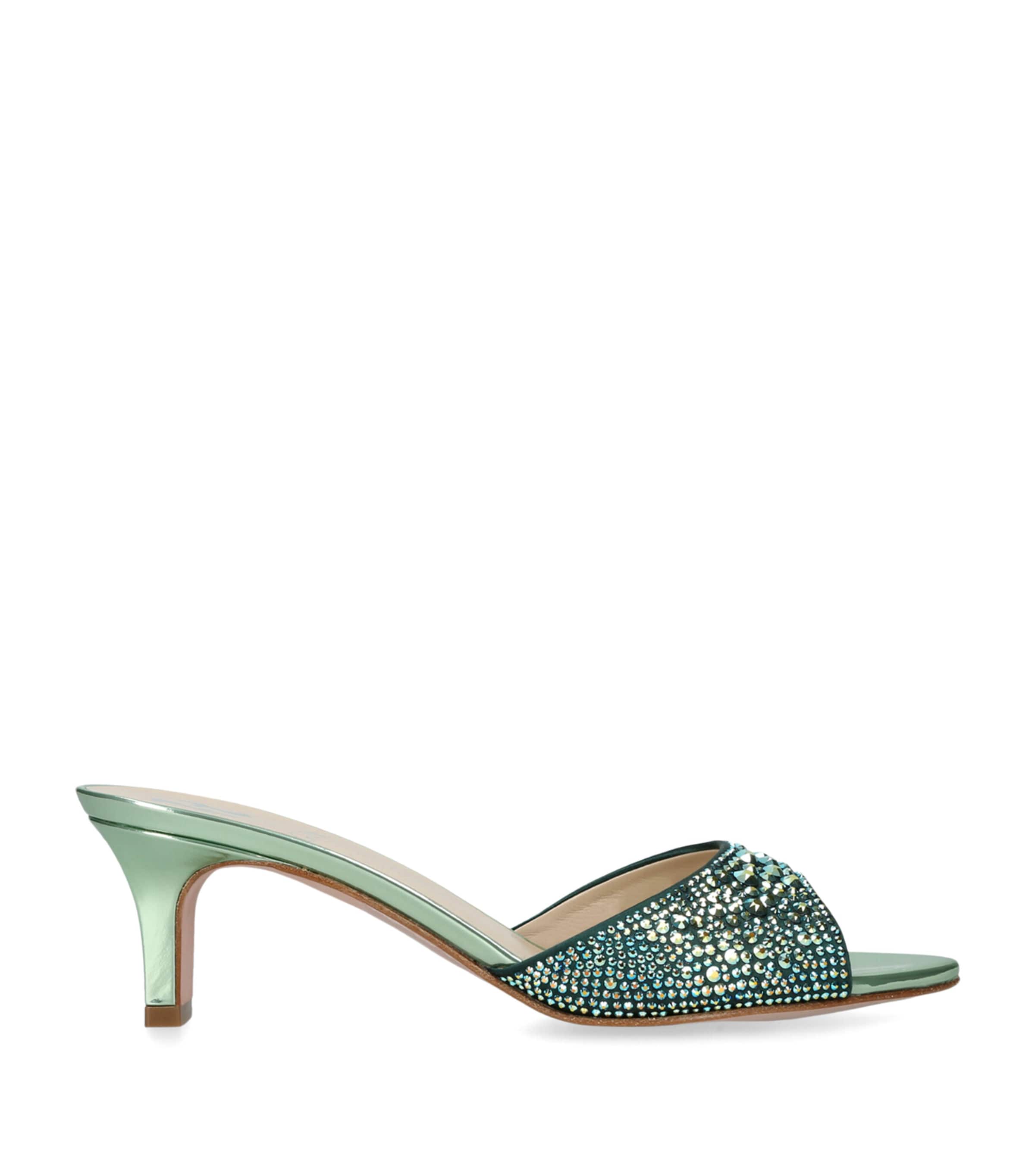 Crystal Comet Mules 50 PALE GREEN Image 1
