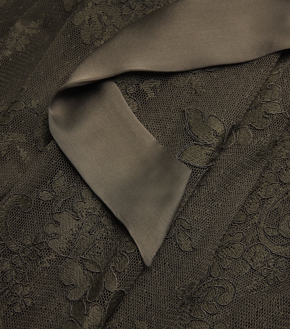 Lace Memento Cape OLIVE Image 5