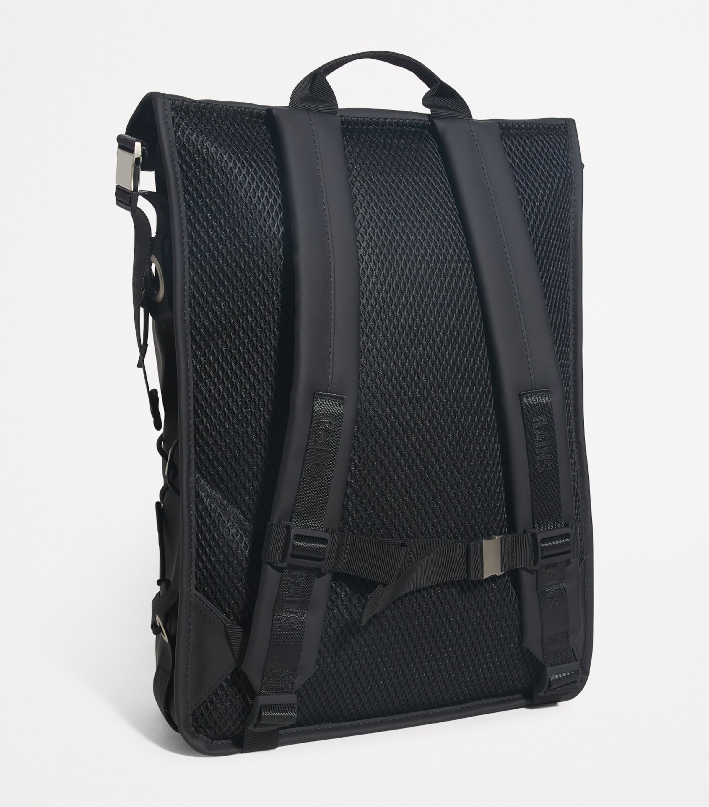 Rains Waterproof Trail Cord Rolltop Backpack Black Image 3