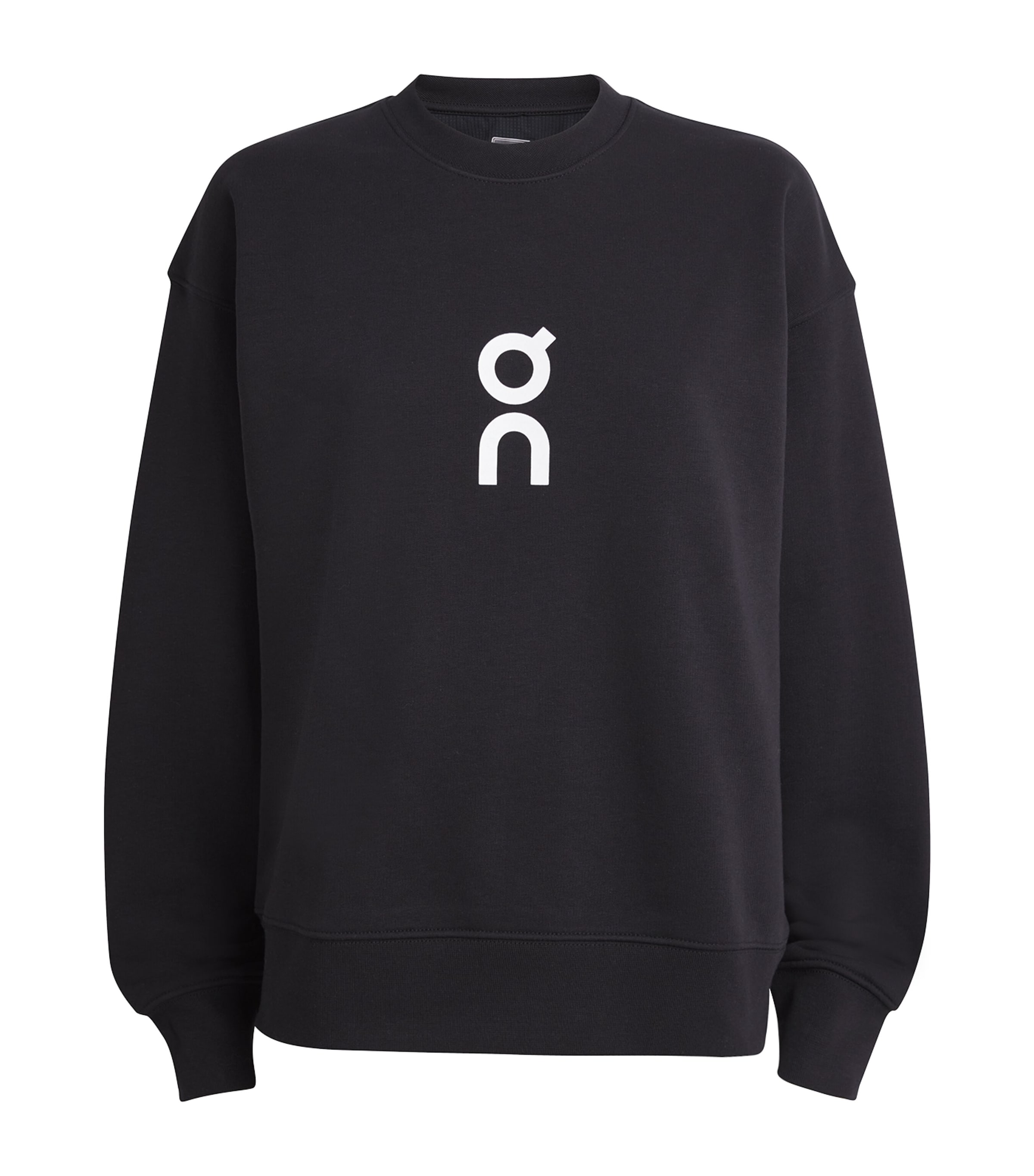 On Running Cotton-blend Club Crew Sweatshirt In Black