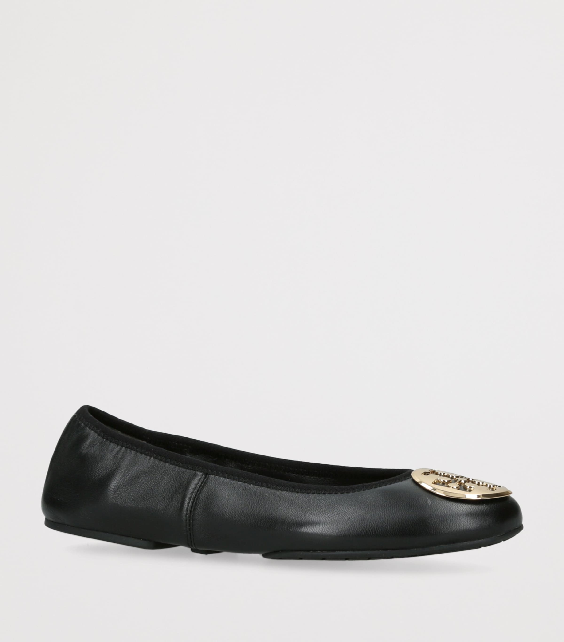 Leather Reva Travel Ballet Flats BLK/OTHER Image 3