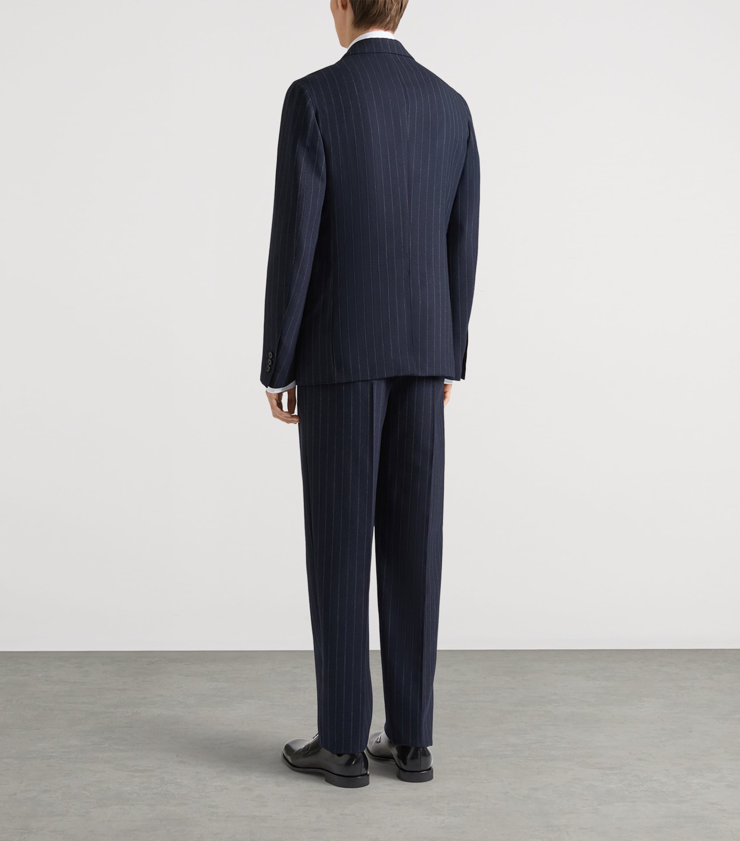 Givenchy Mens Wool Stripe Deconstructed Blazer Image 3
