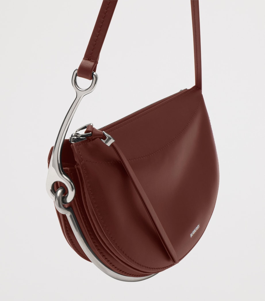 Burberry Small Bridle Saddle Bag Oxblood Red Image 6