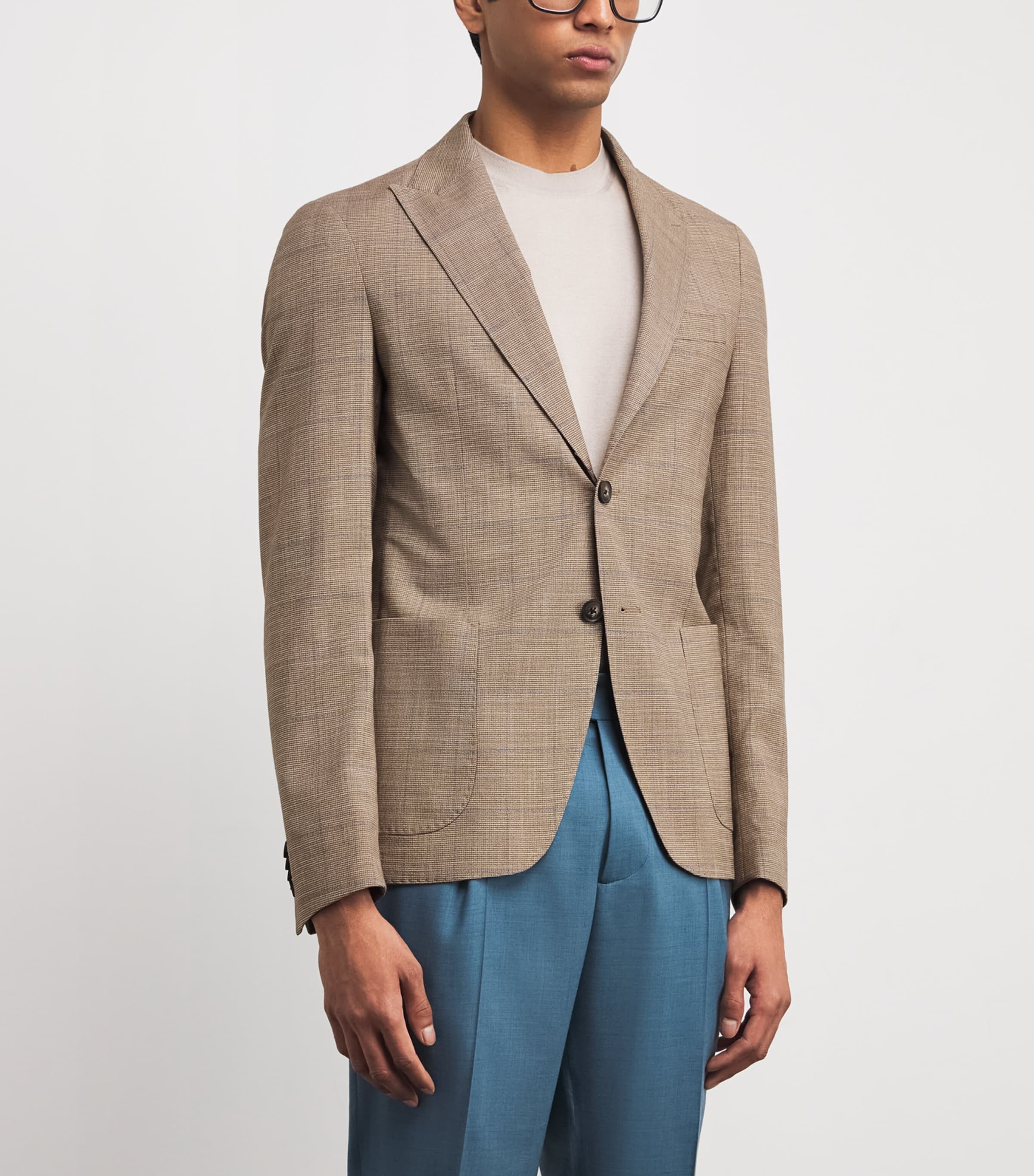 Check Blazer 39 LIGHT BROWN Image 3