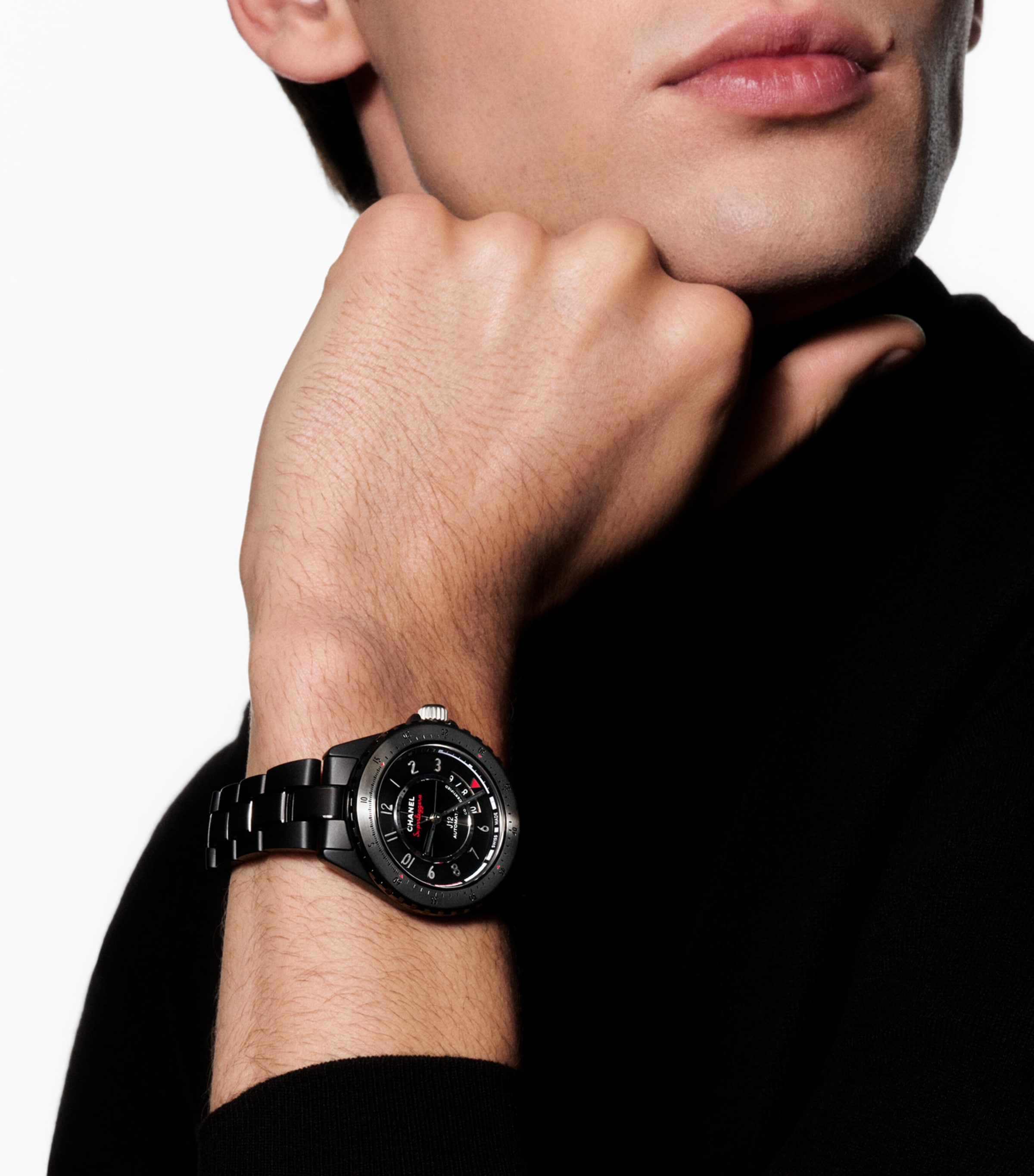 CHANEL Ceramic and Steel J12 Superleggera Calibre 12.1 Watch 42mm Black Image 2