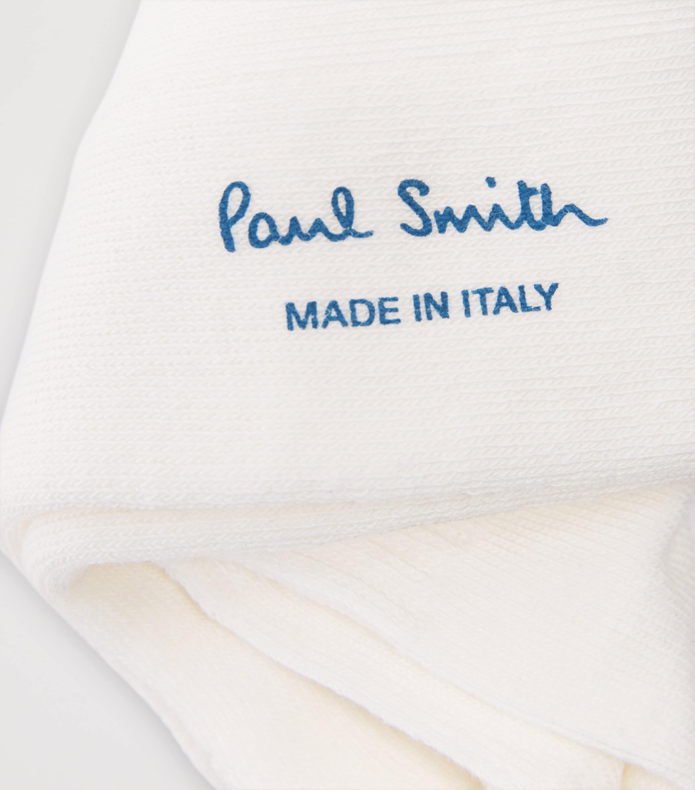 Paul Smith Mens Embroidered Bike Socks White Image 2