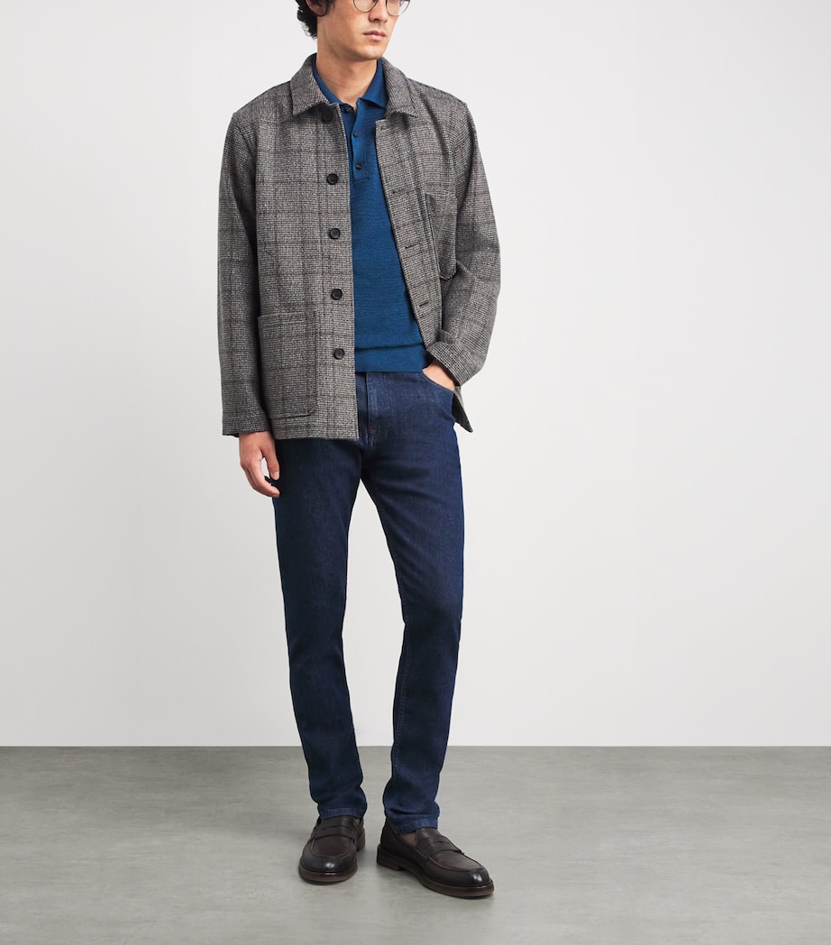 Silk-Linen Polo Shirt 821 Image 2