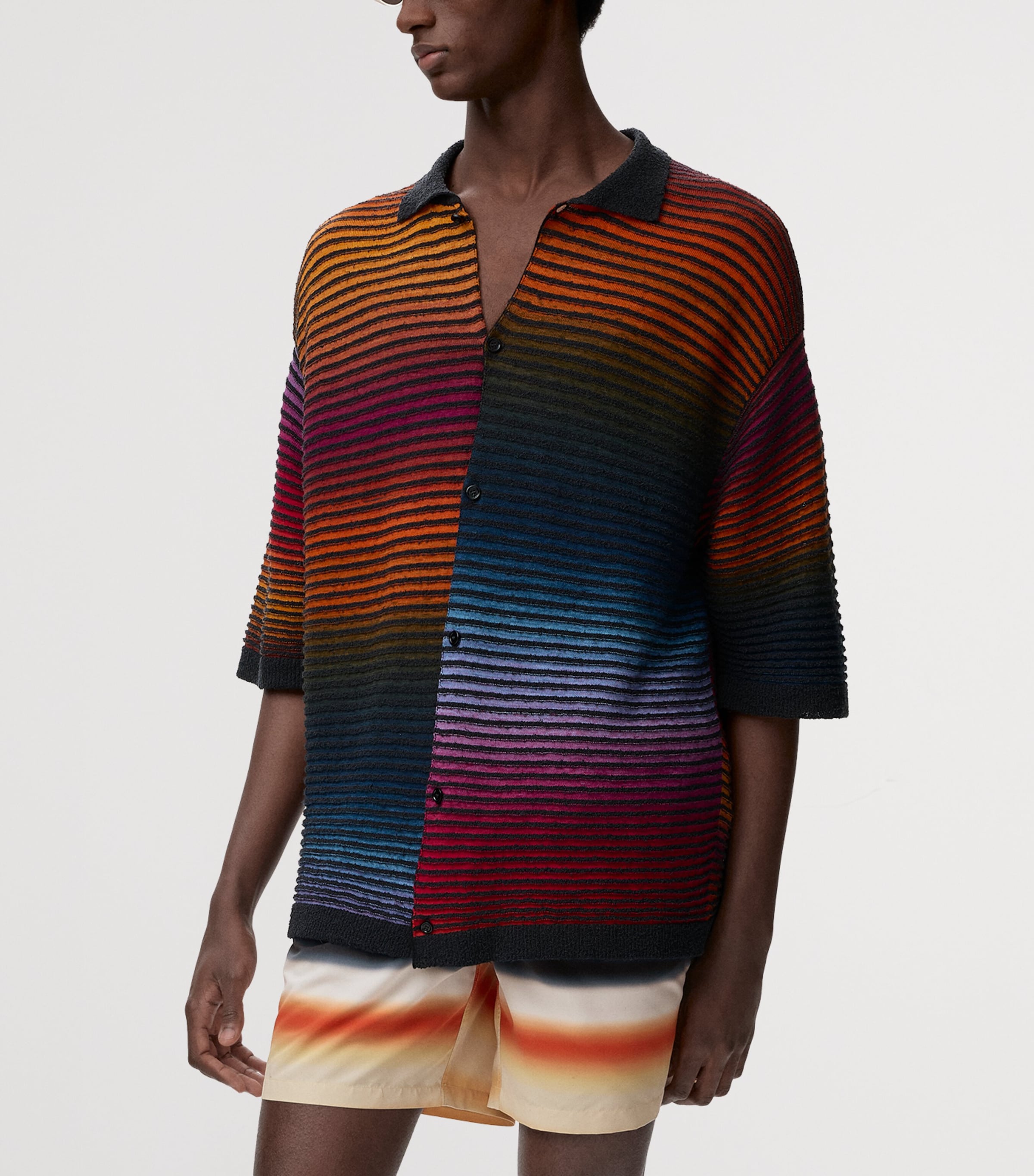 LOEWE Mens x Paula’s Ibiza Stripe Shirt Multicolor/black Image 3