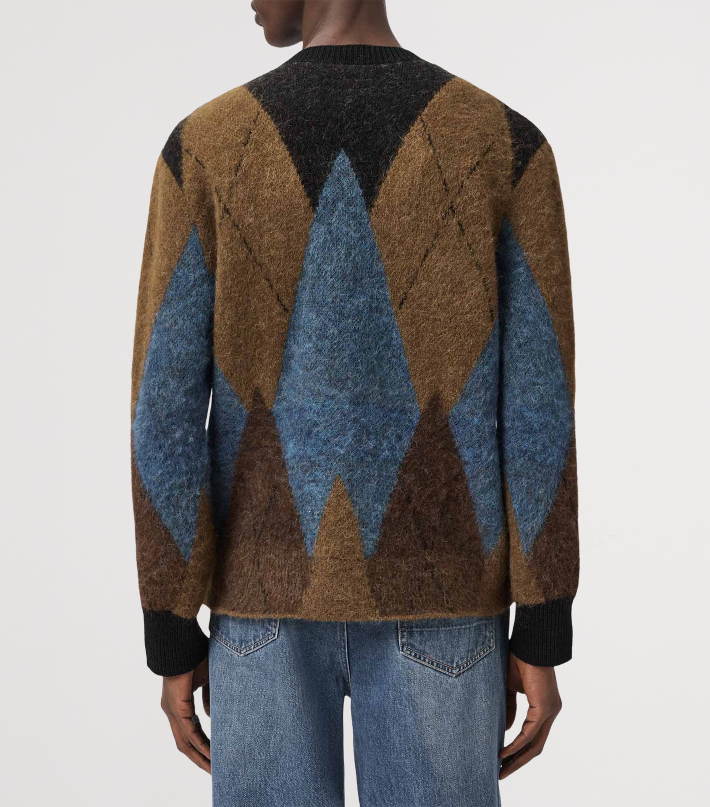 Jacquard Bernie Cardigan CIDER BROWN Image 5