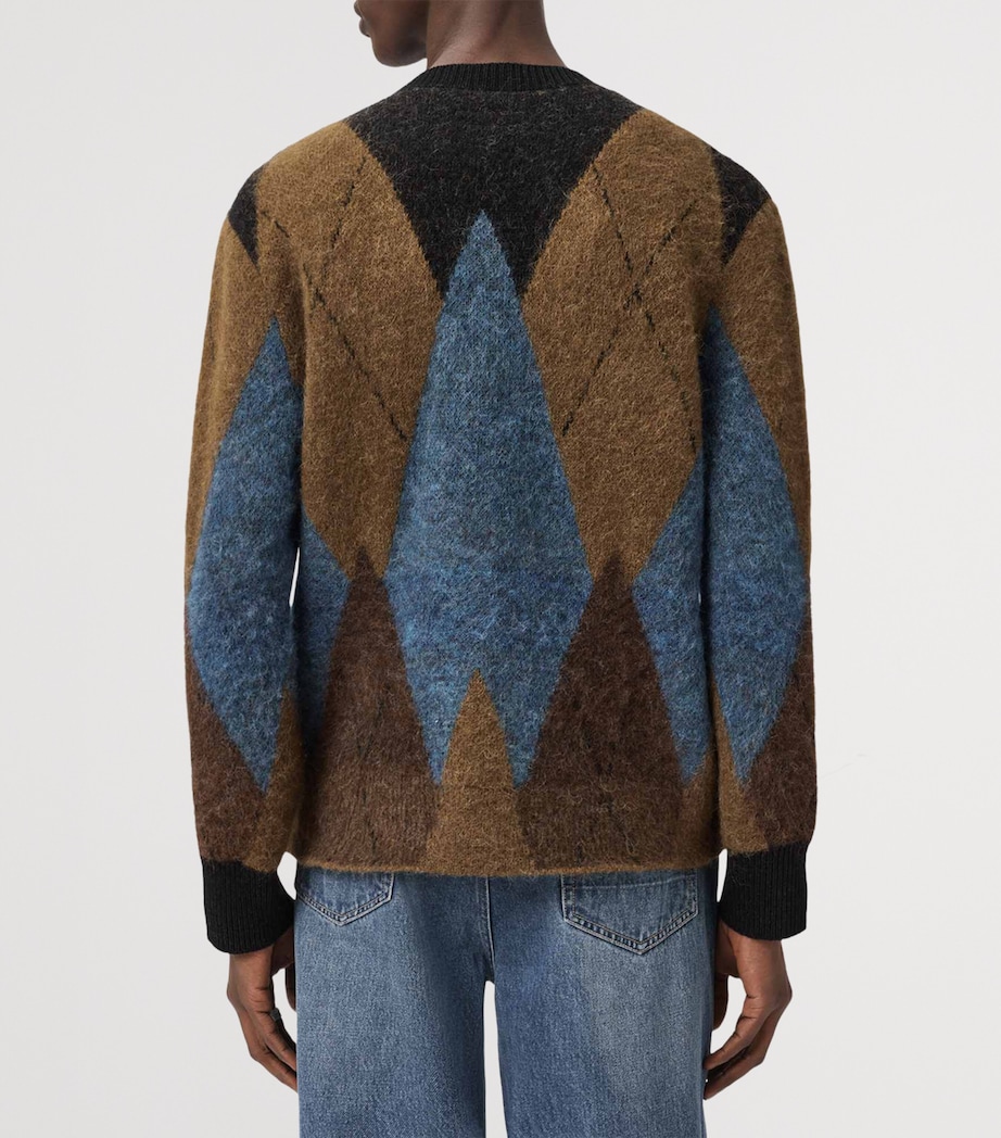 Jacquard Bernie Cardigan CIDER BROWN Image 5