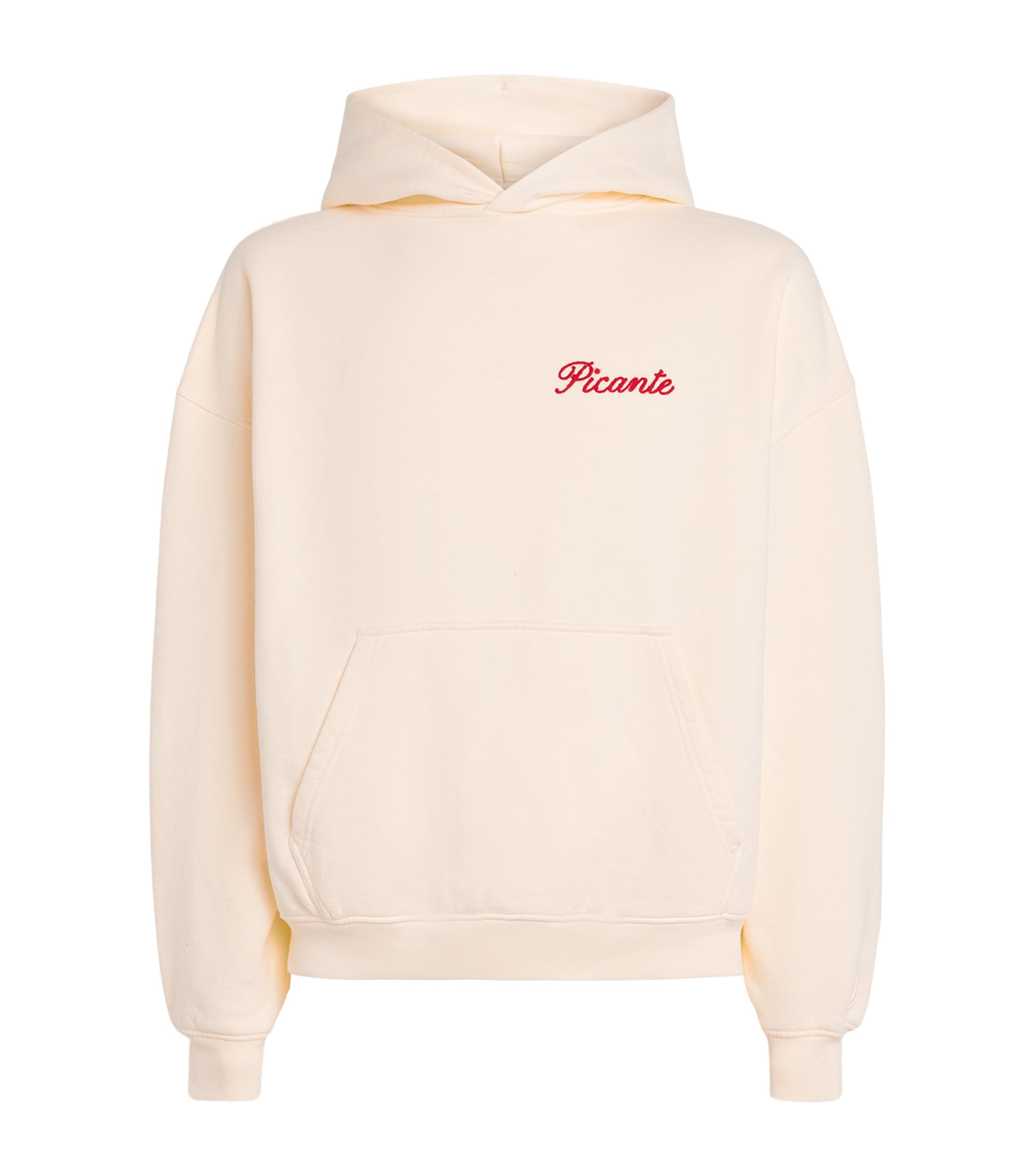Picante Organic Cotton Tailor Logo Hoodie In White