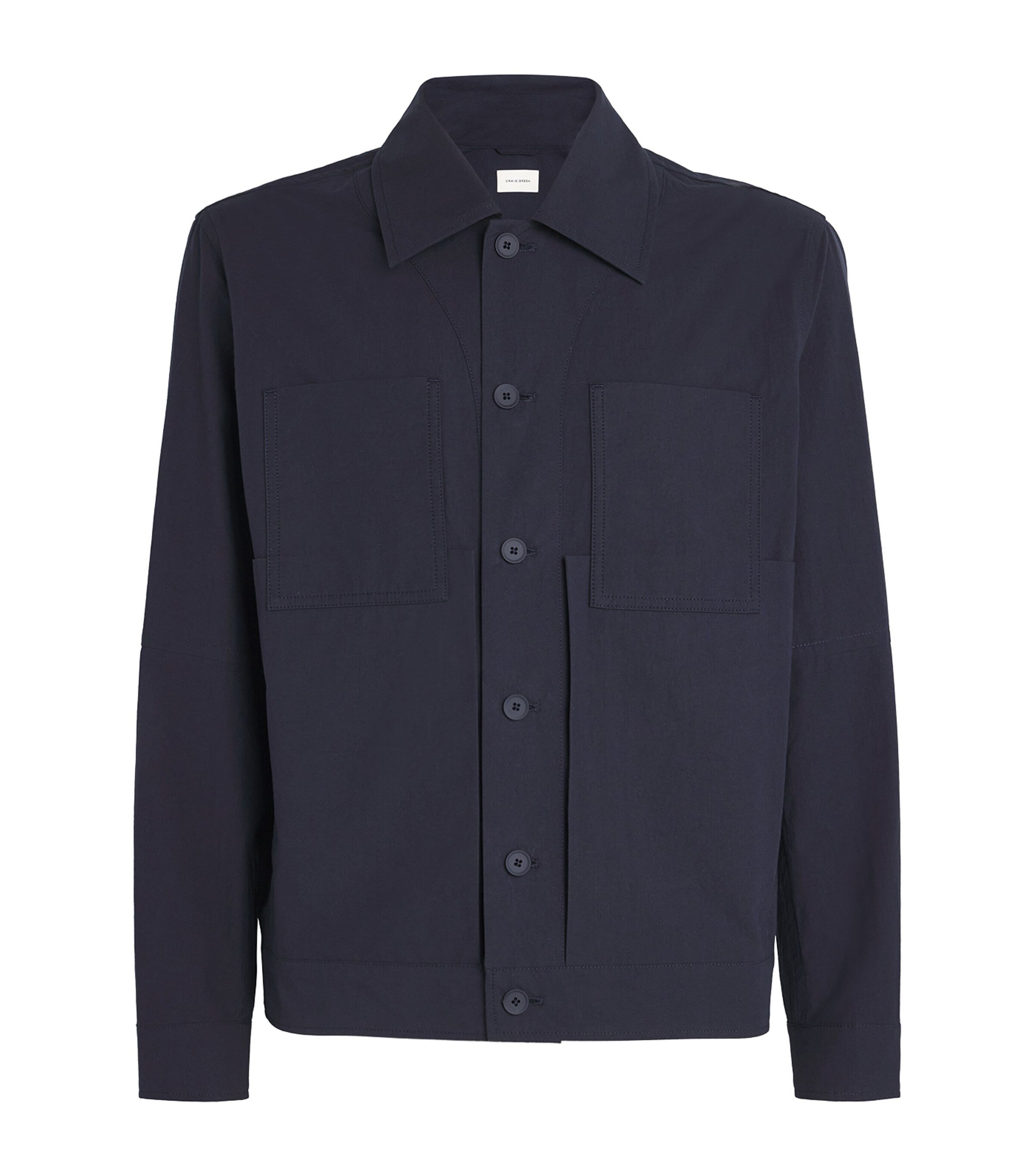Craig Green Mens Cotton Utility Shirt Jacket Navy Image 1