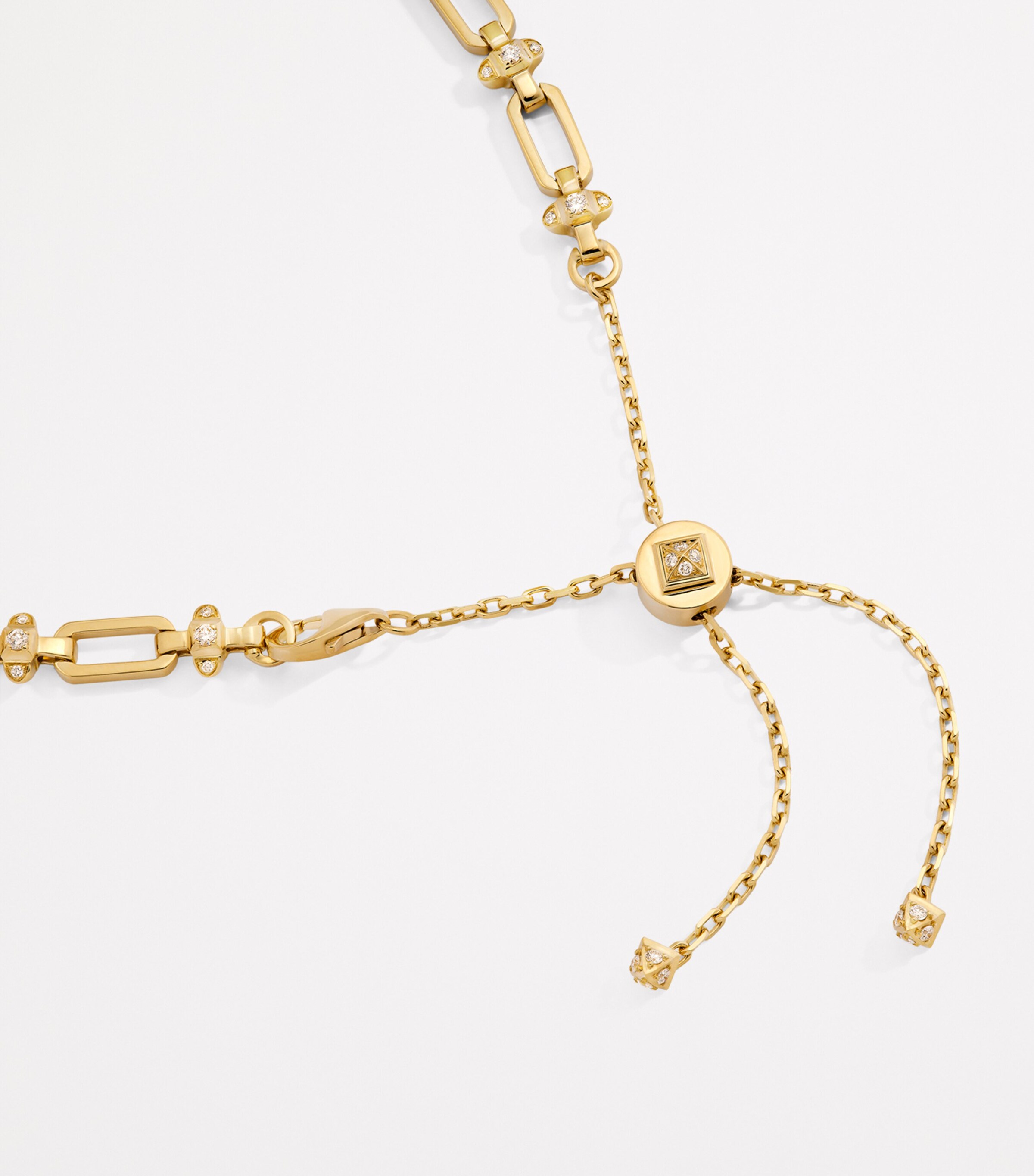 Yellow Gold and Diamond Tip-Top Necklace YELLOW GOLD Image 2