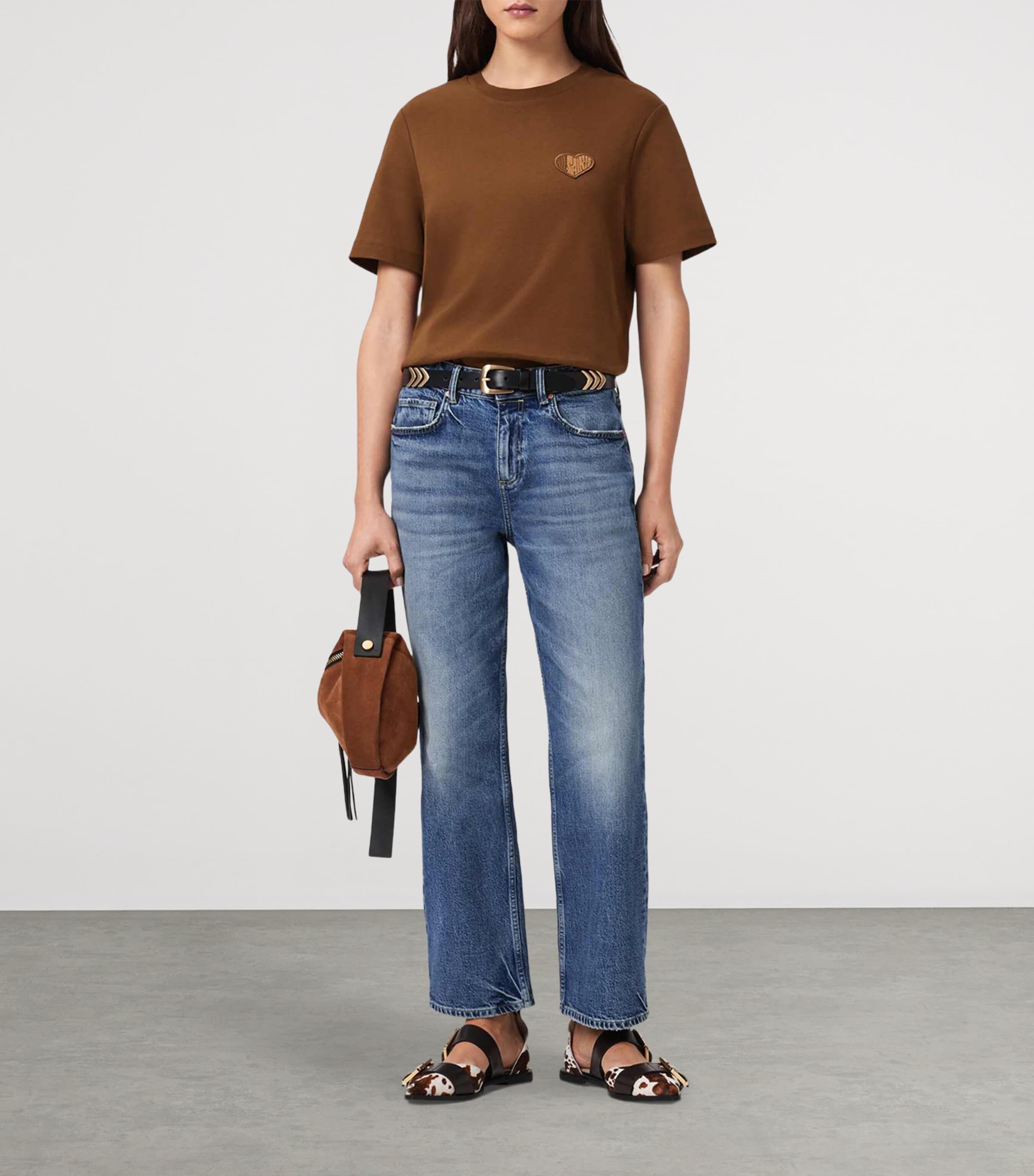 Organic Cotton Lover T-Shirt COGNAC BROWN Image 3