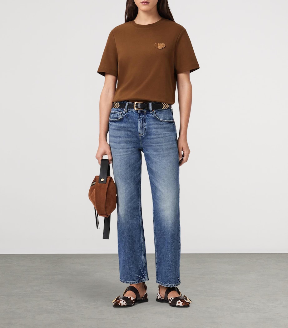 Organic Cotton Lover T-Shirt COGNAC BROWN Image 3