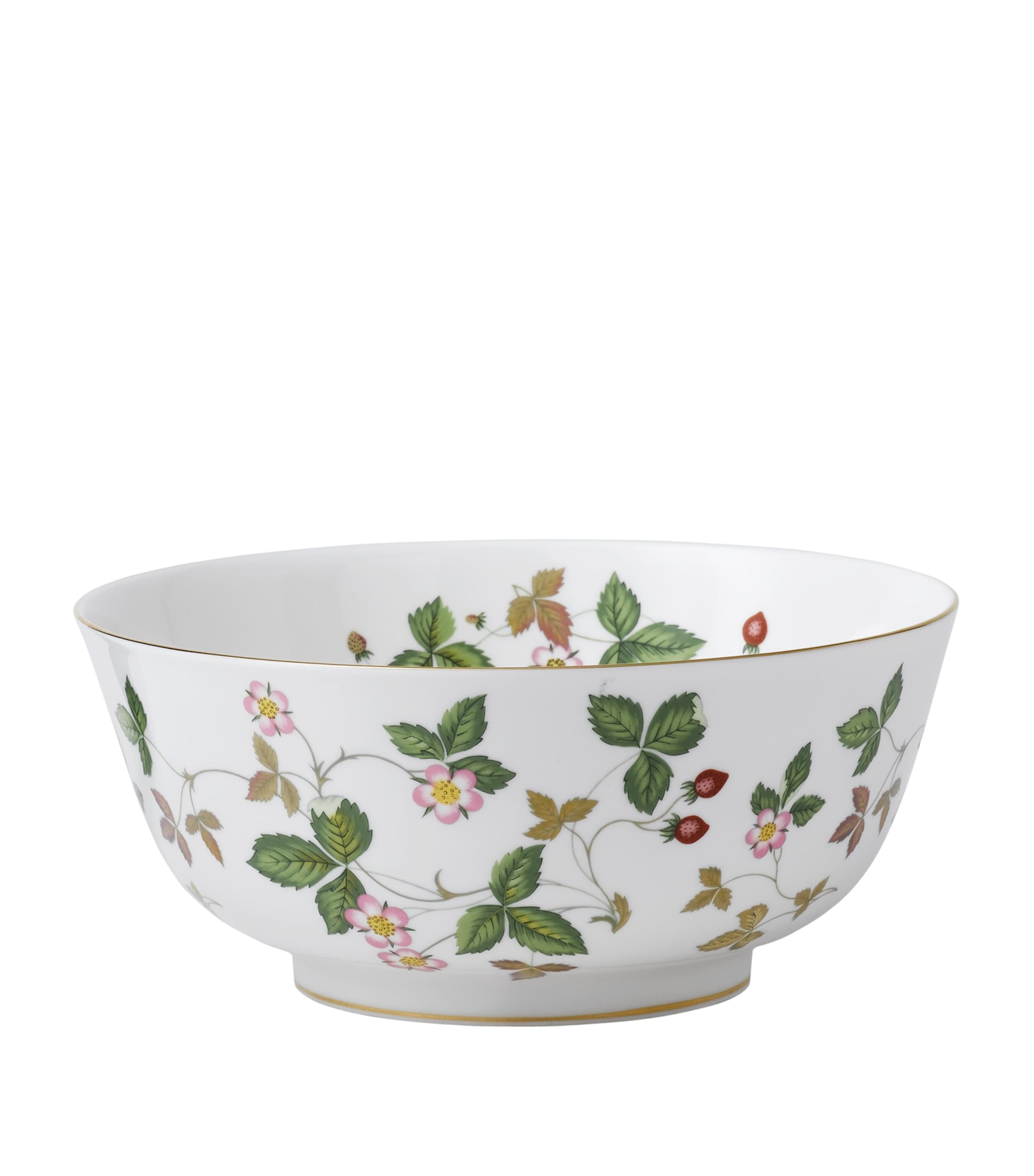 Wedgwood Wild Strawberry Salad Bowl In White