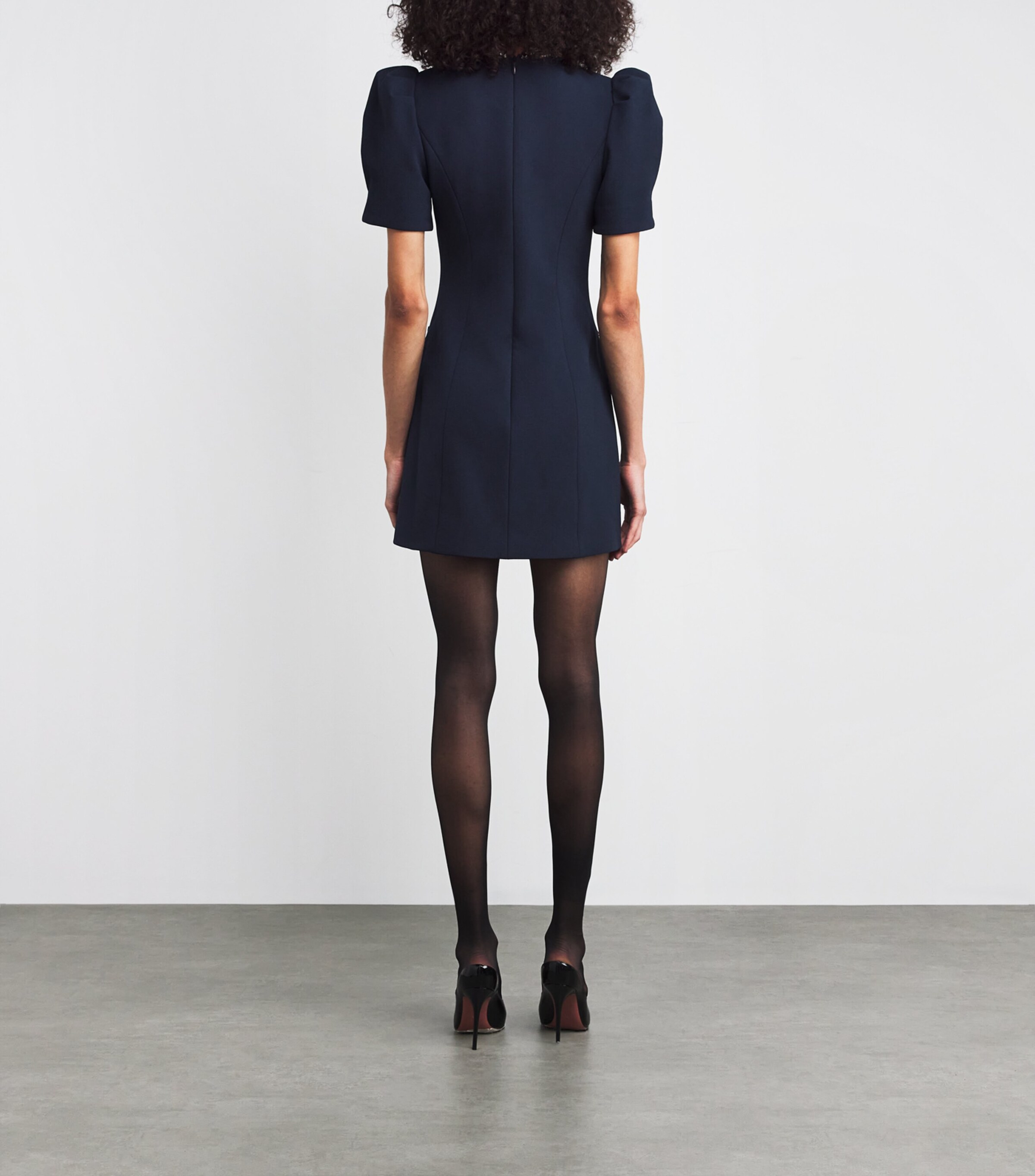 Nemy Bow Mini Dress NAVY Image 3