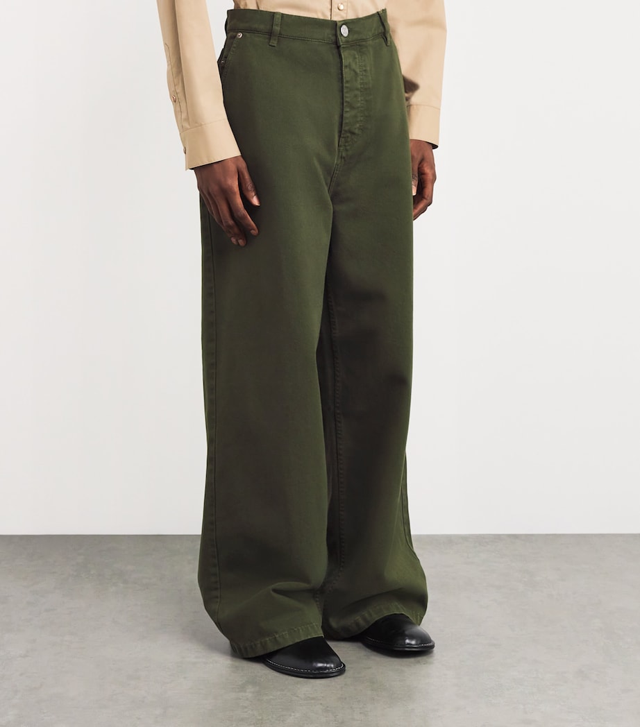 AMI Paris Mens Wide-Leg Jeans Image 3