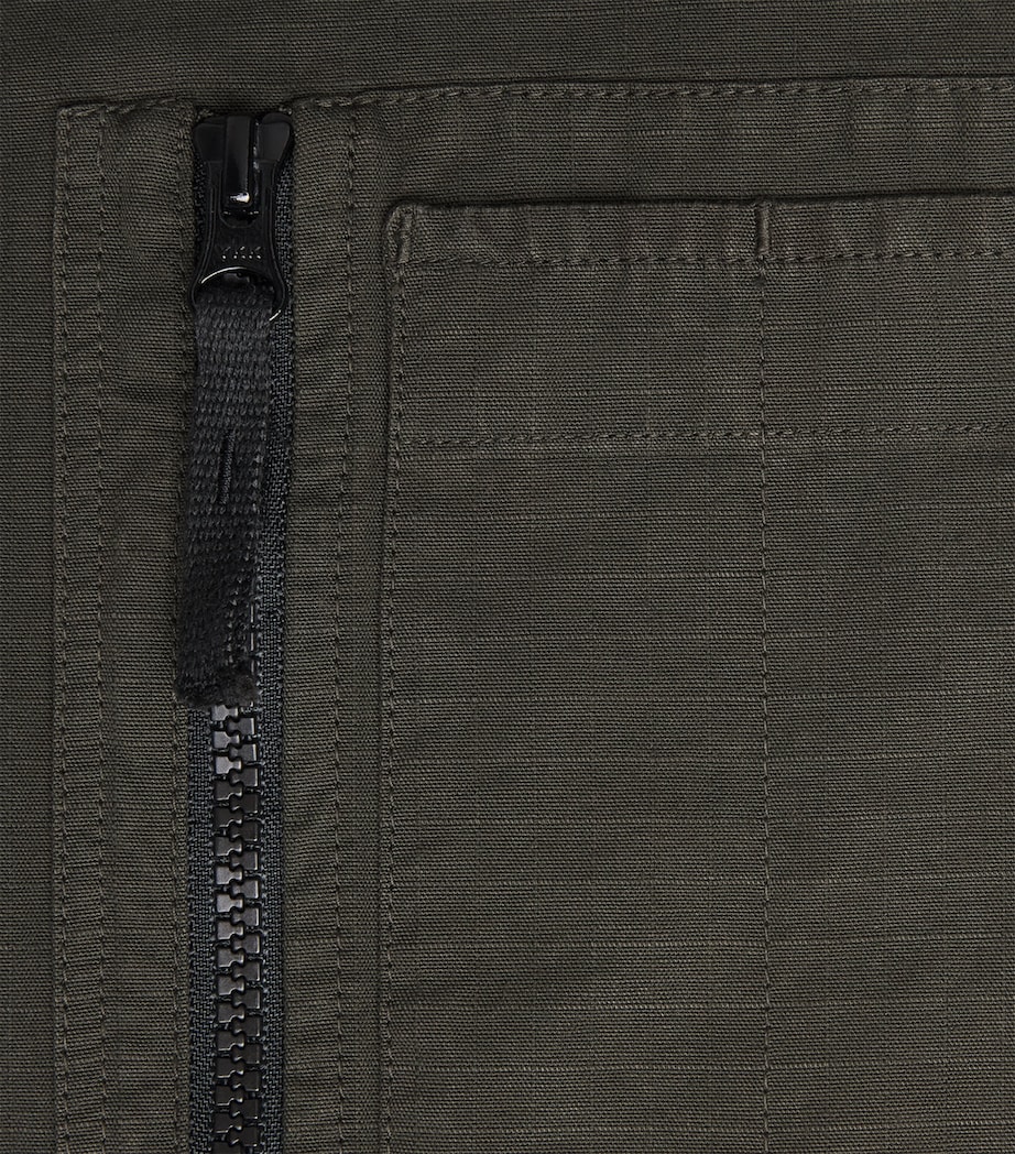 Stone Island Mens Organic Cotton Ripstop Hooded Overshirt Image 6