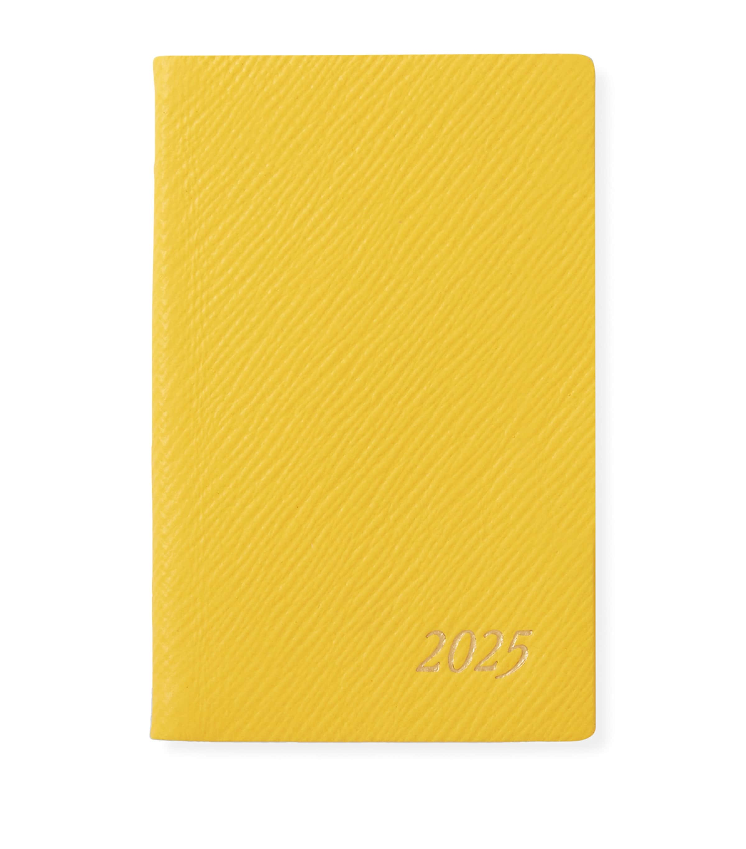 Smythson Panama Leather Wafer Diary In Yellow