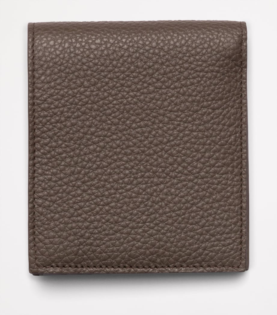Grained Leather Triangle Wallet F0218 Image 4