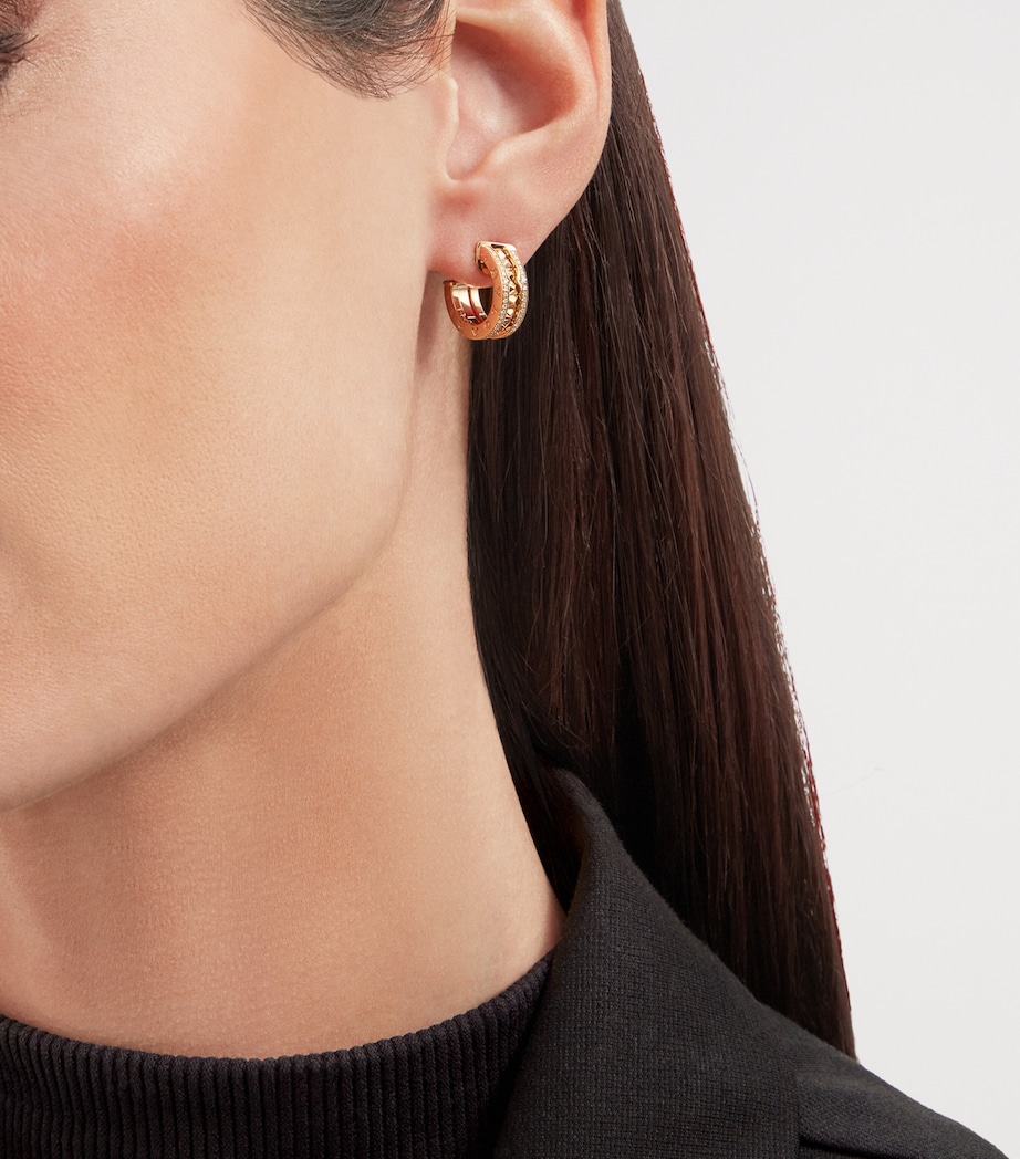 Yellow Gold and Diamond B.zero1 Earrings YELLOW GOLD Image 3