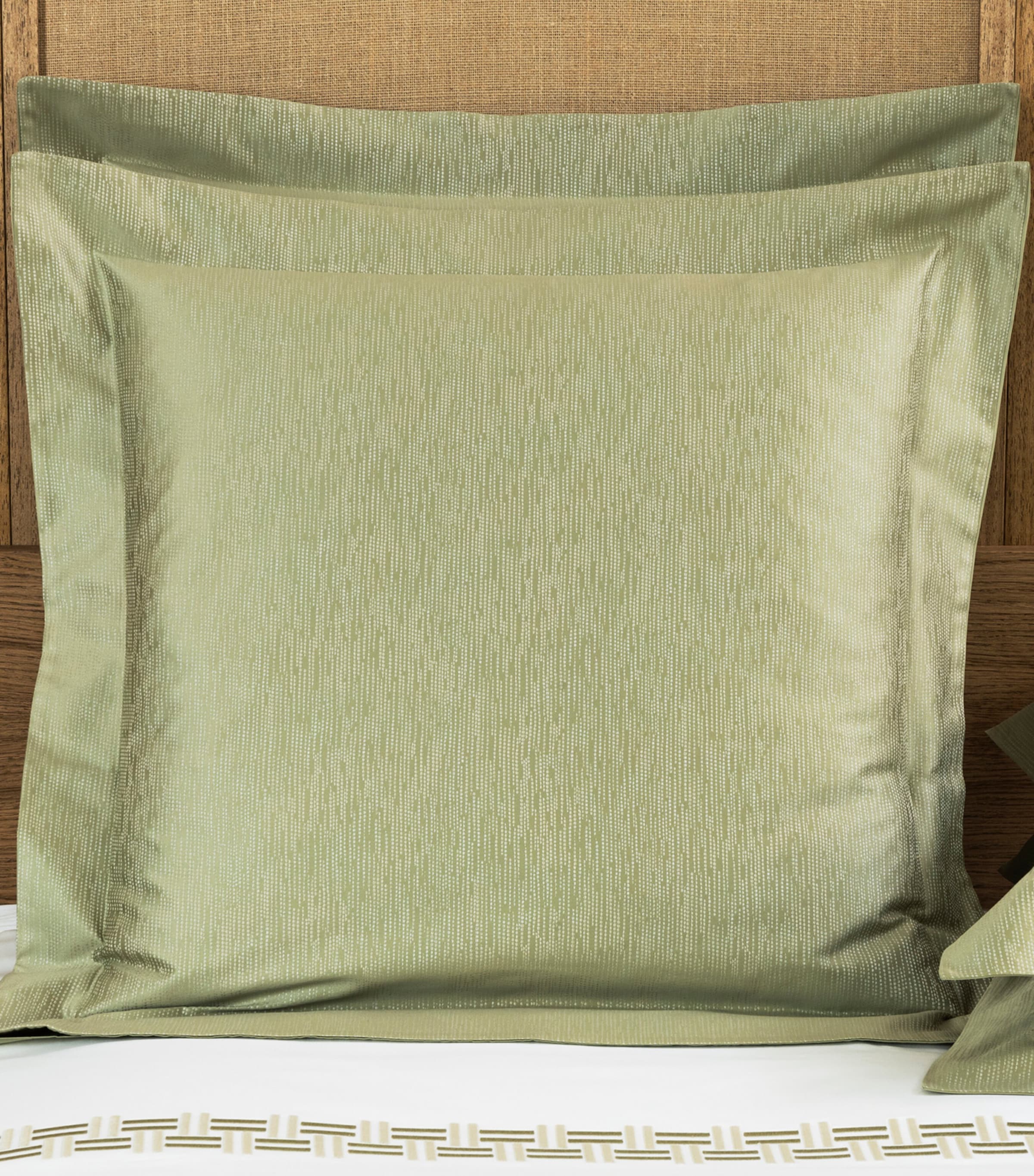 FRETTE Euro Pillow Sham cheapest Perge 1x SAGE Klepsydra Print 26x26