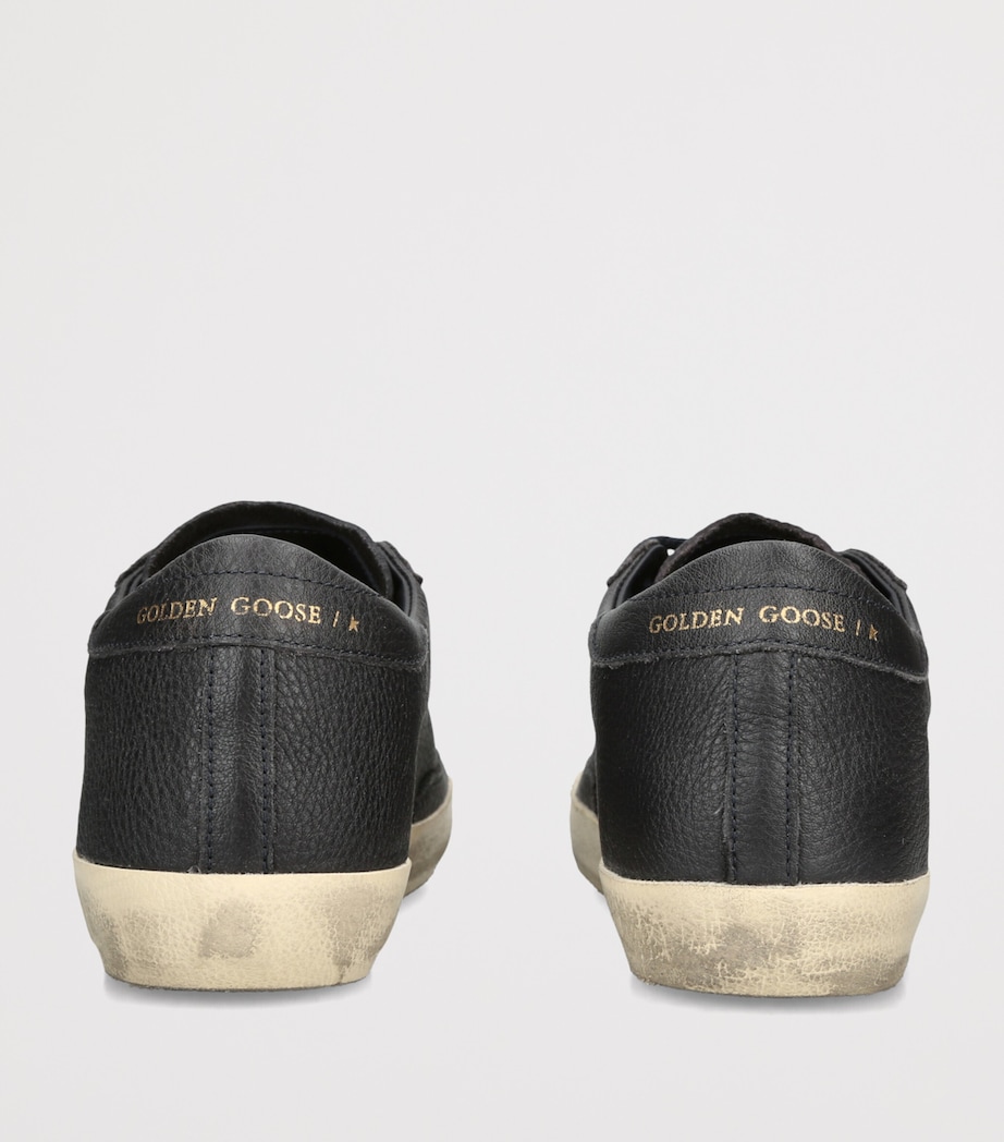 Golden Goose Leather Superstar Sneakers Navy Image 4