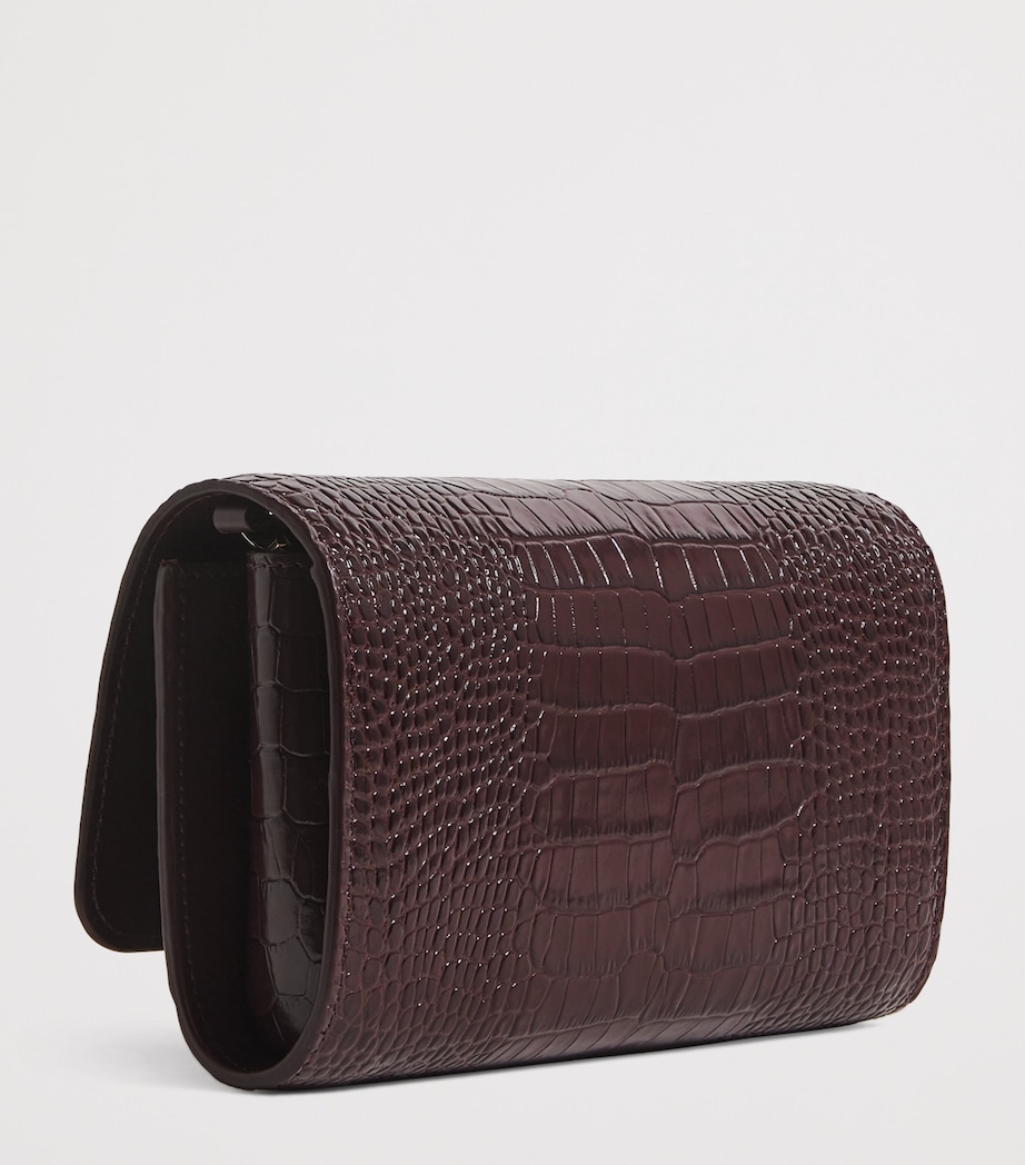 Loubi54 Alligator-Embossed Leather Chain Wallet R813 Image 3