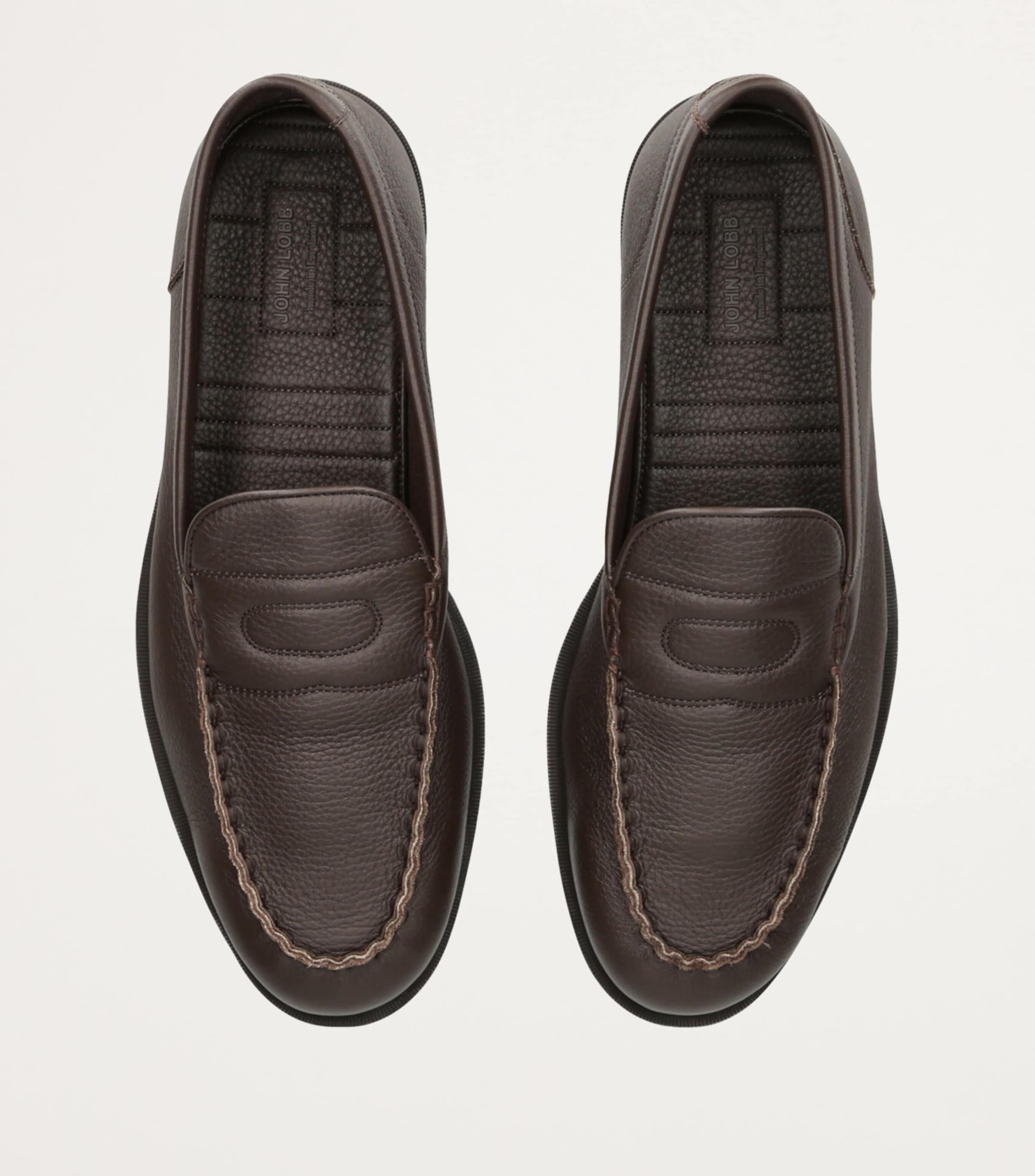 Leather Pace Loafers DARK BROWN Image 5