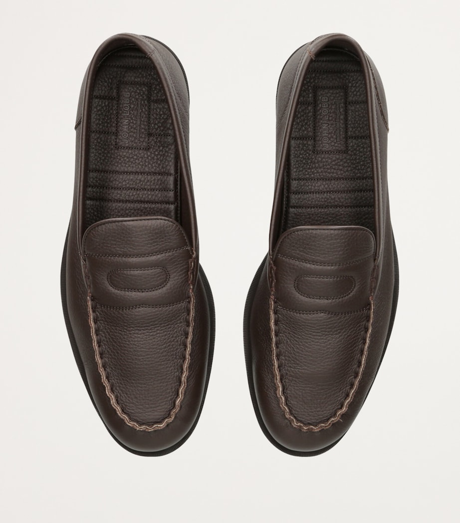 Leather Pace Loafers DARK BROWN Image 5
